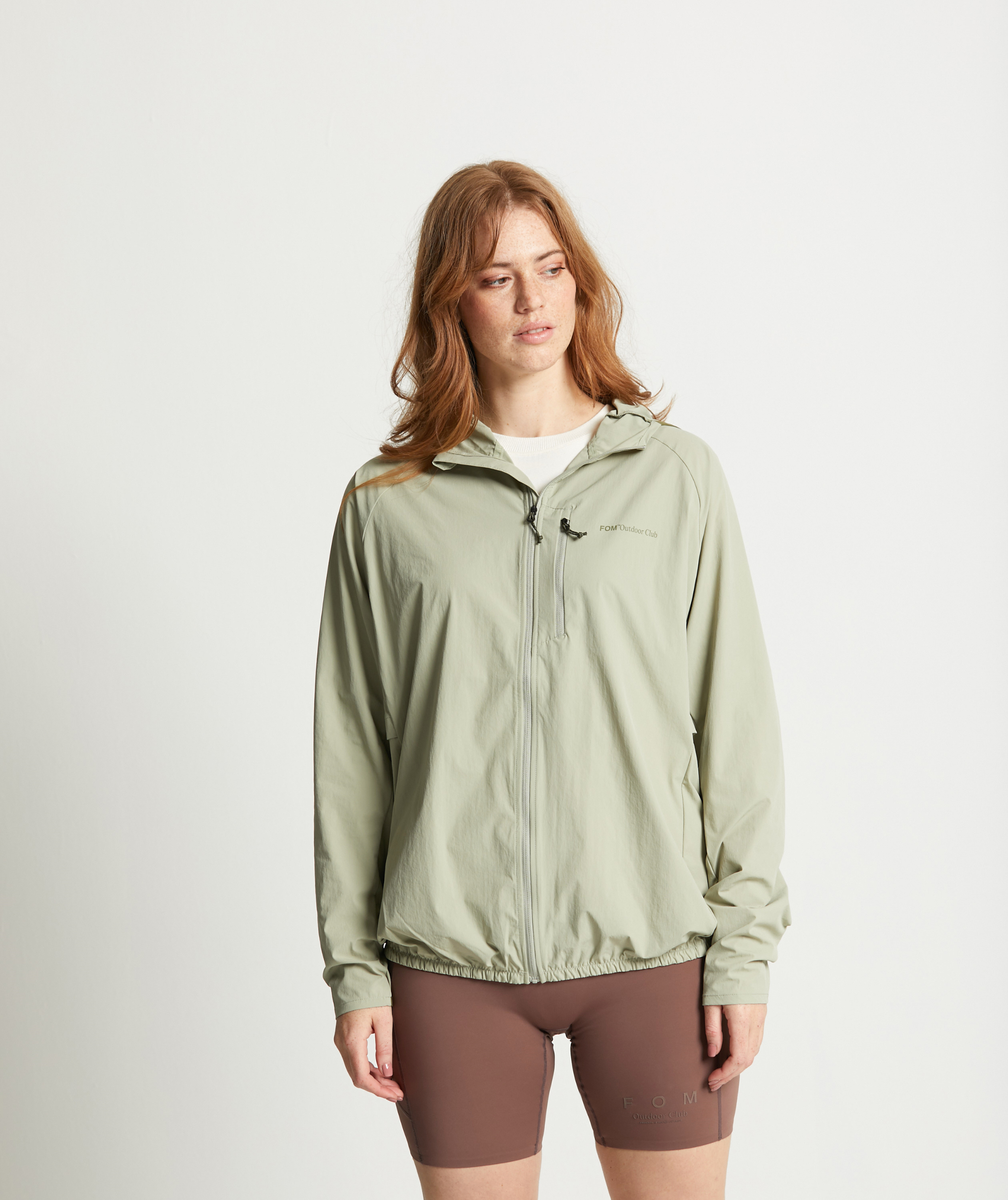 Damen Outdoor Windbreaker - Matcha Grün