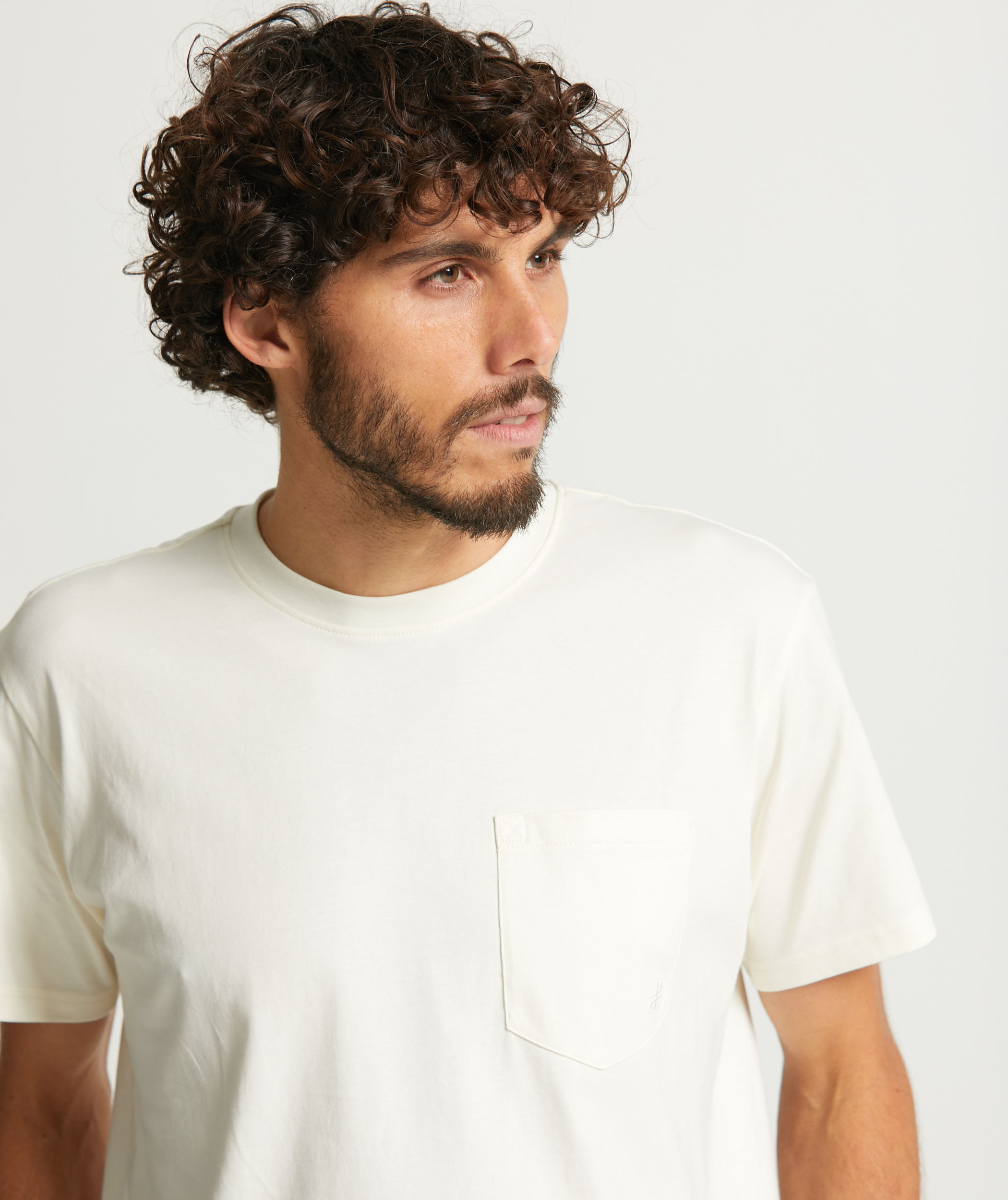 Mens Organic Cotton Pocket Tee - White