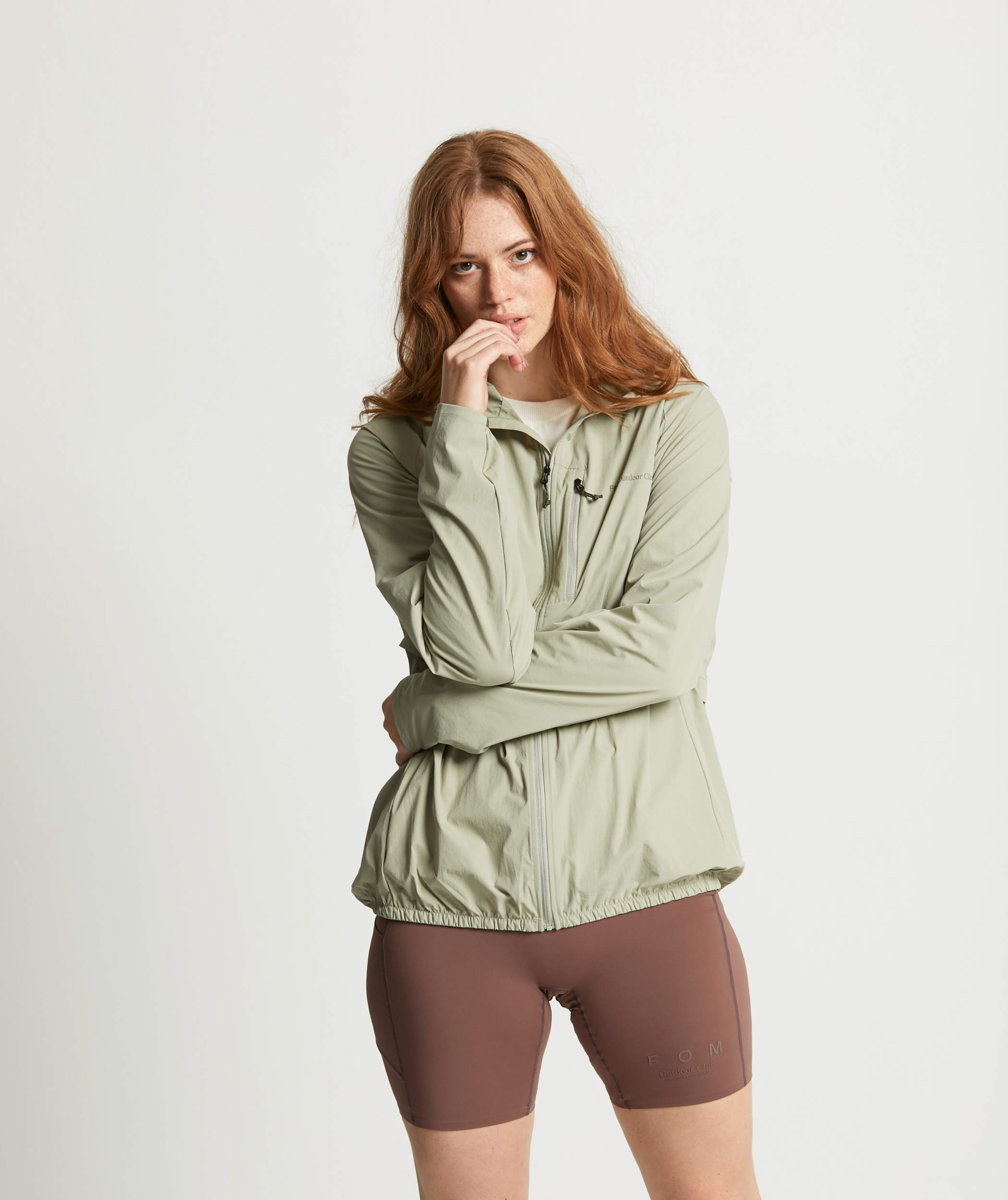 Ladies Outdoor Windbreaker - Matcha Green