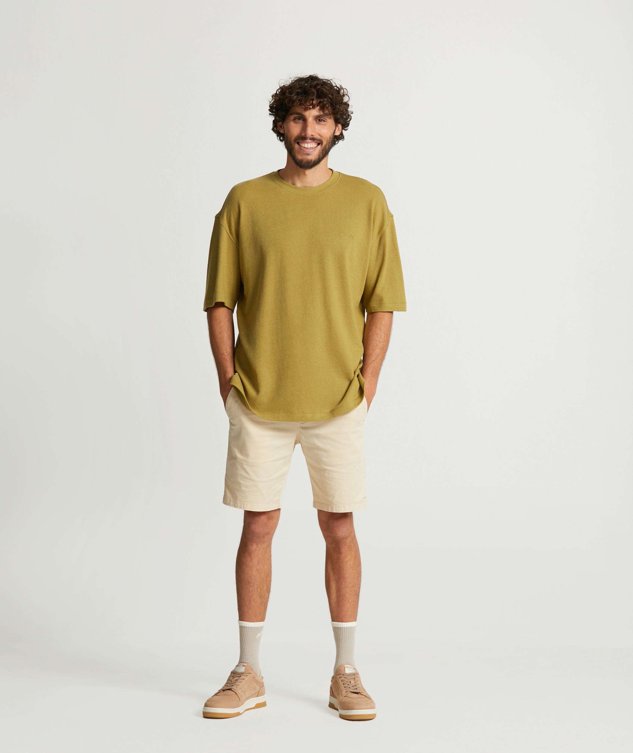 Mens Structured Jersey Knit Tee - Cedar Green