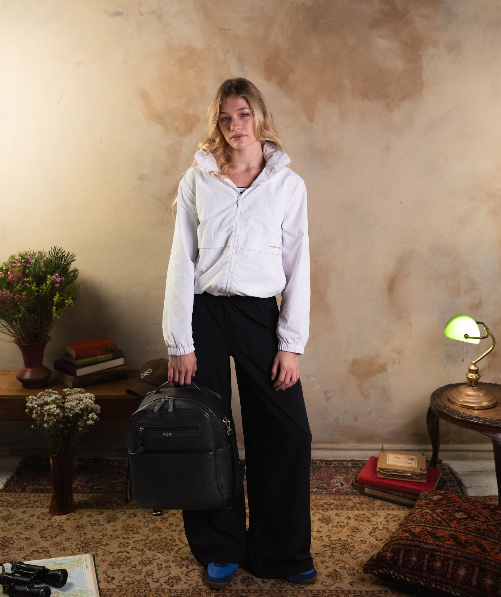 Ladies Wide Leg Trousers - Black
