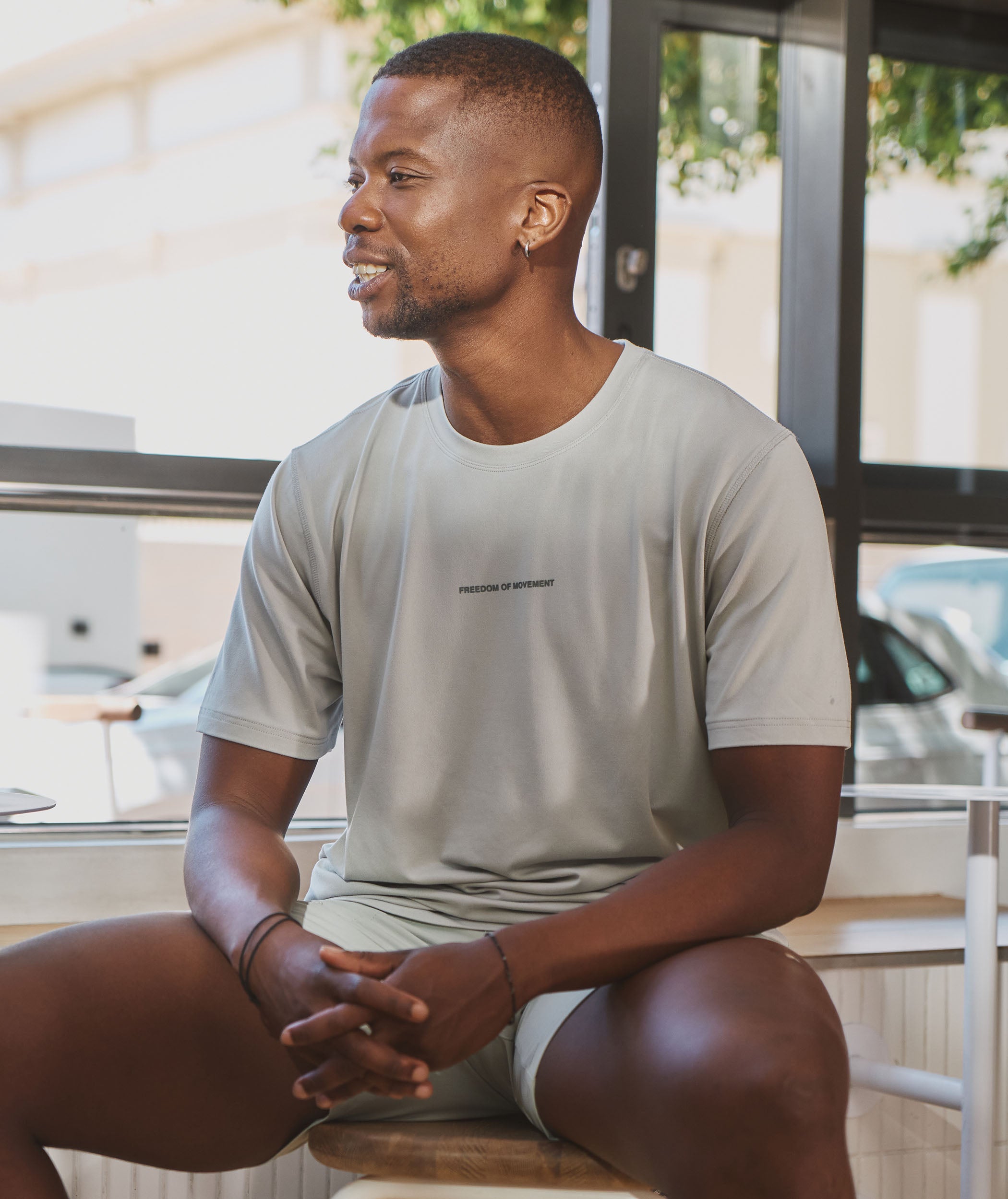 Mens Outdoor Soft Versatile Tee - Mineral Grey