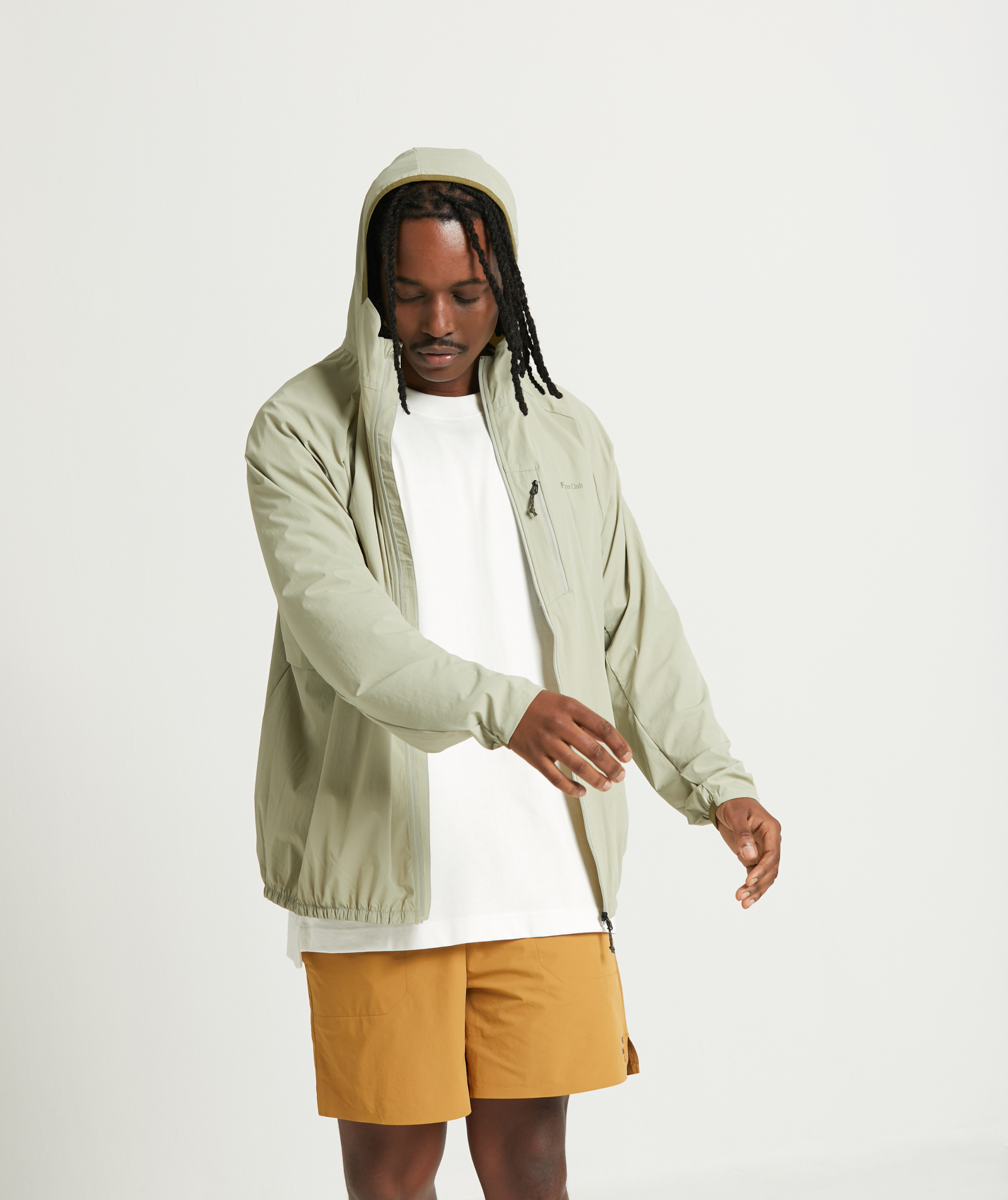 Mens Outdoor Windbreaker - Matcha Green