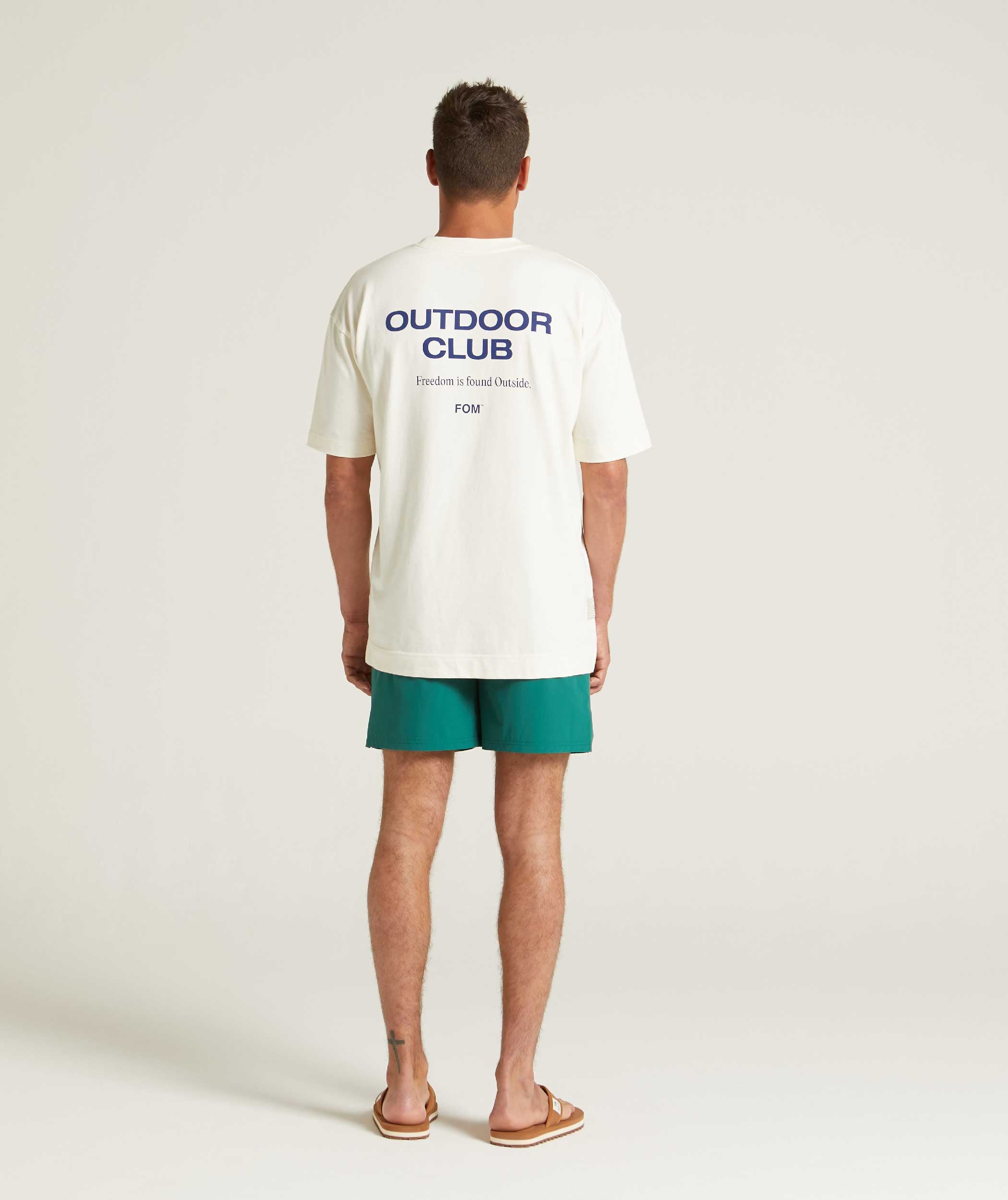 Mens Outdoor Adventure Tee - Vanilla Sorbet