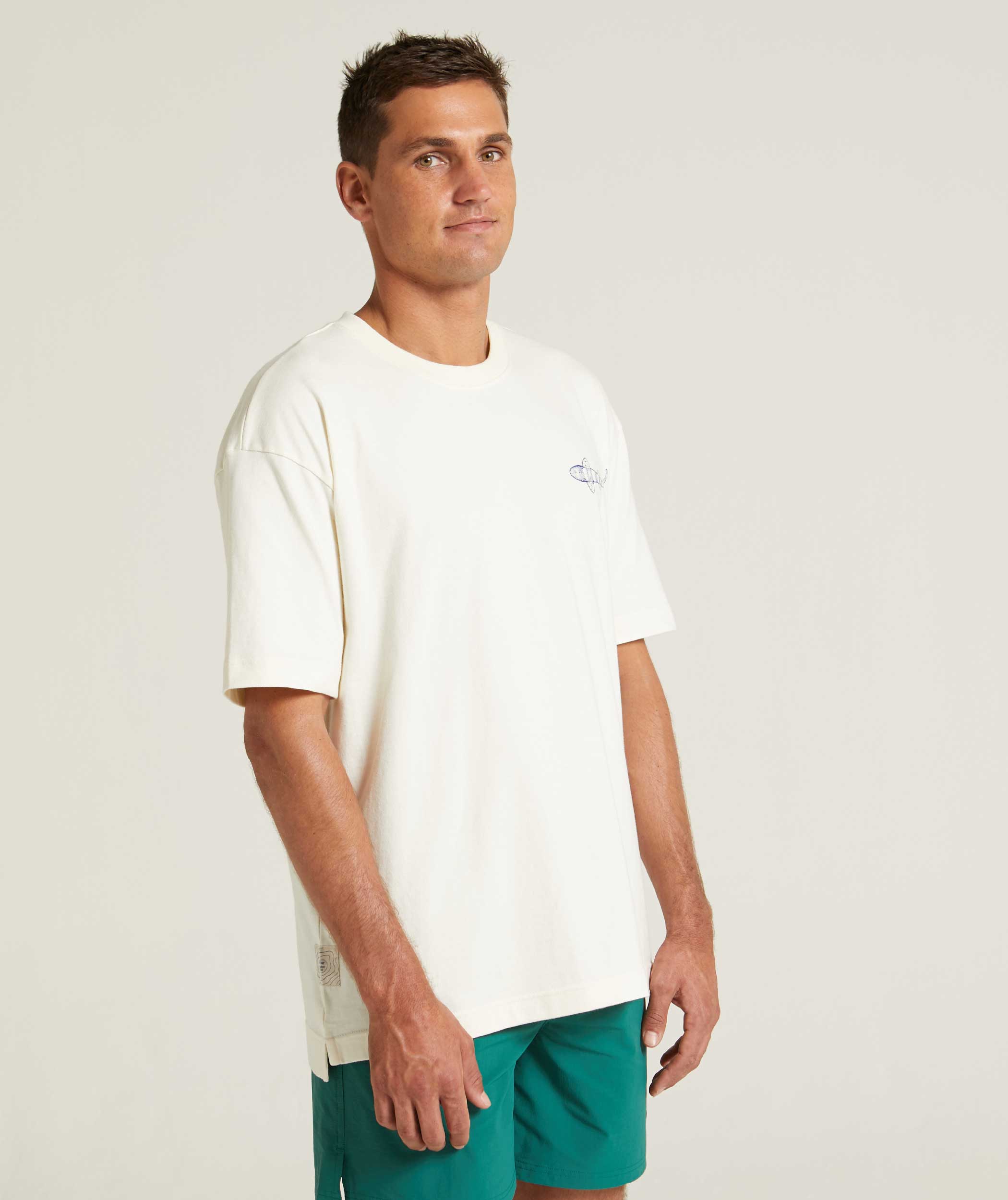 Mens Outdoor Adventure Tee - Vanilla Sorbet