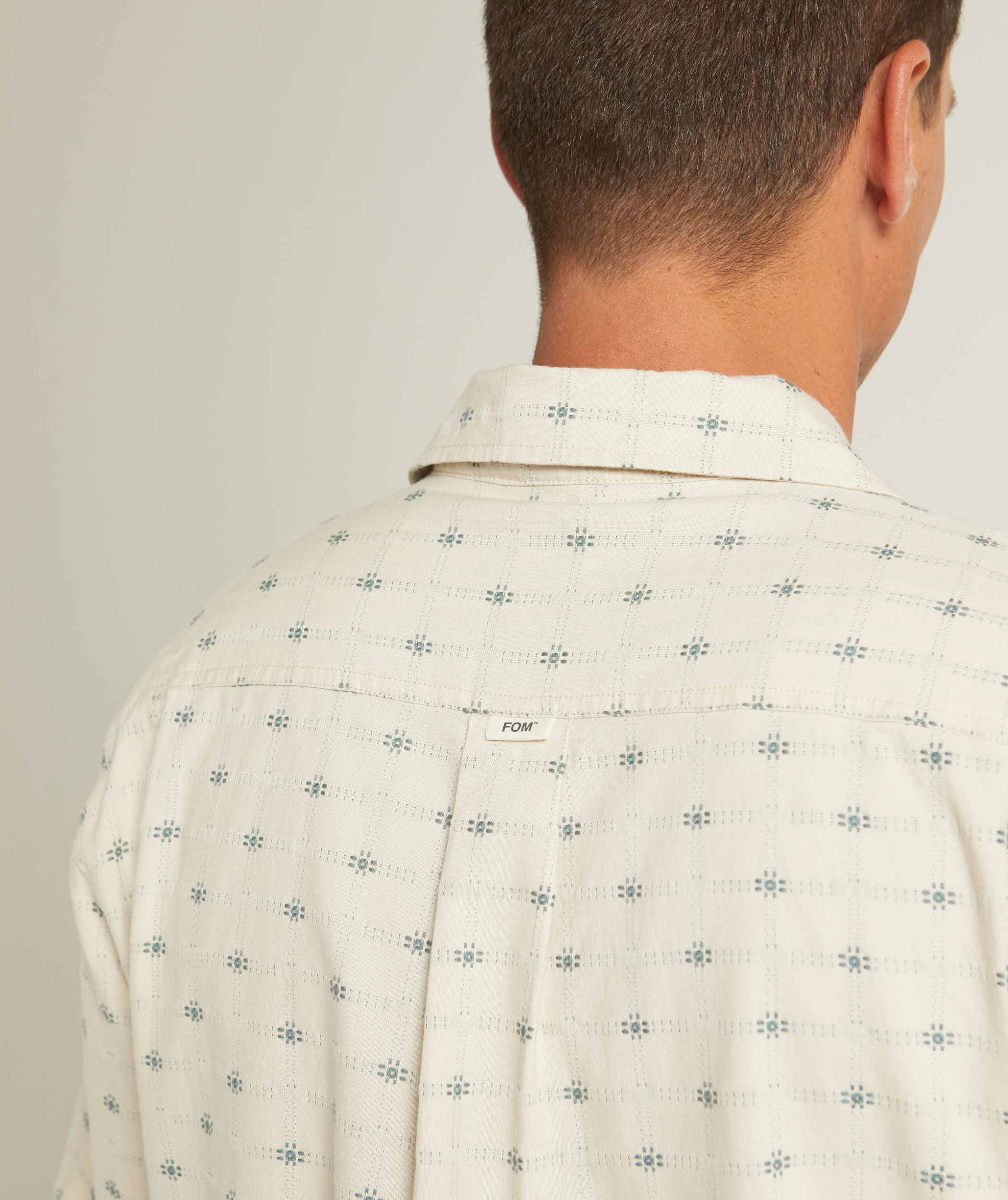 Mens Cotton Short Sleeve Shirt - Moth