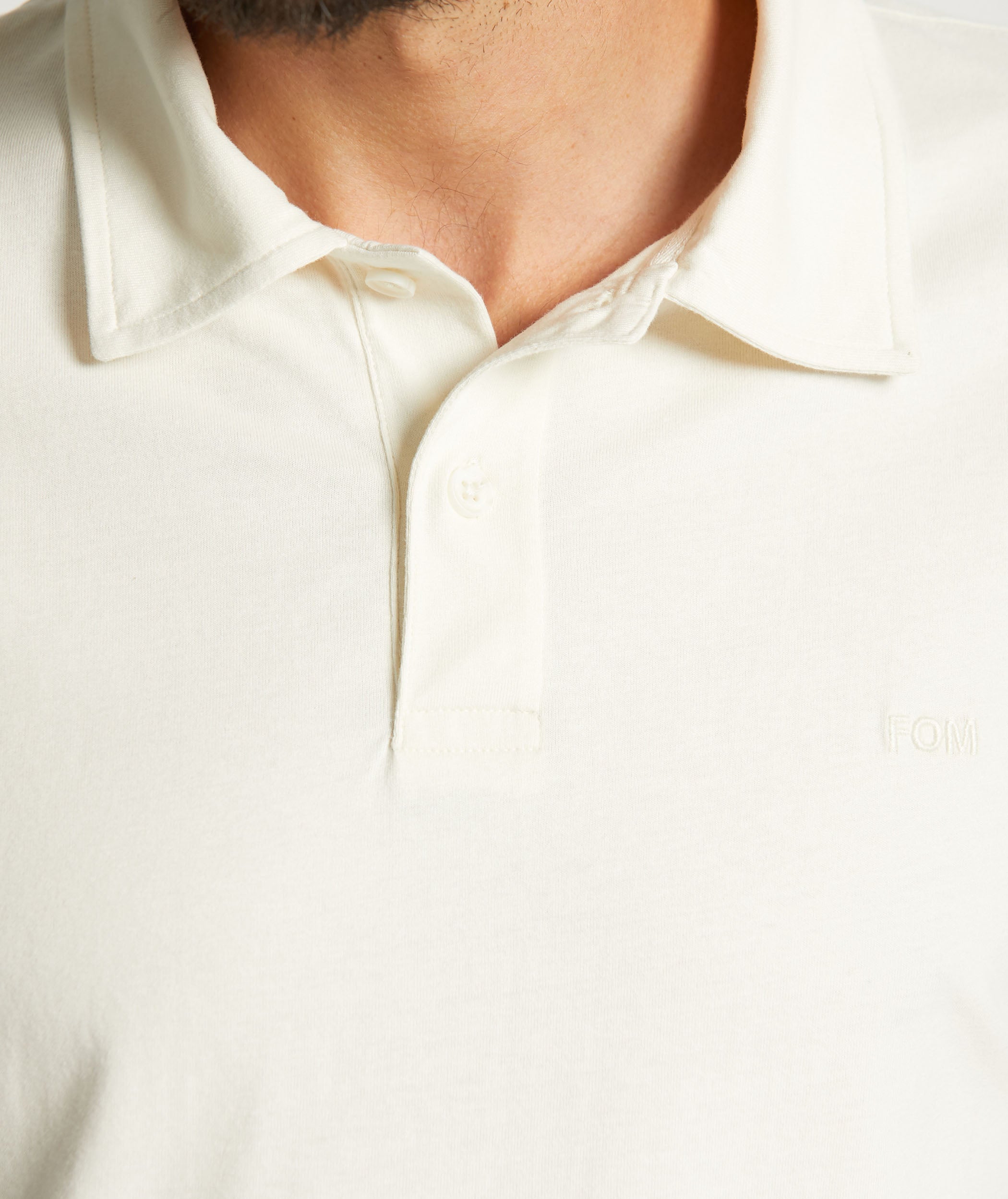 Mens Organic Cotton Golfer - Ecru