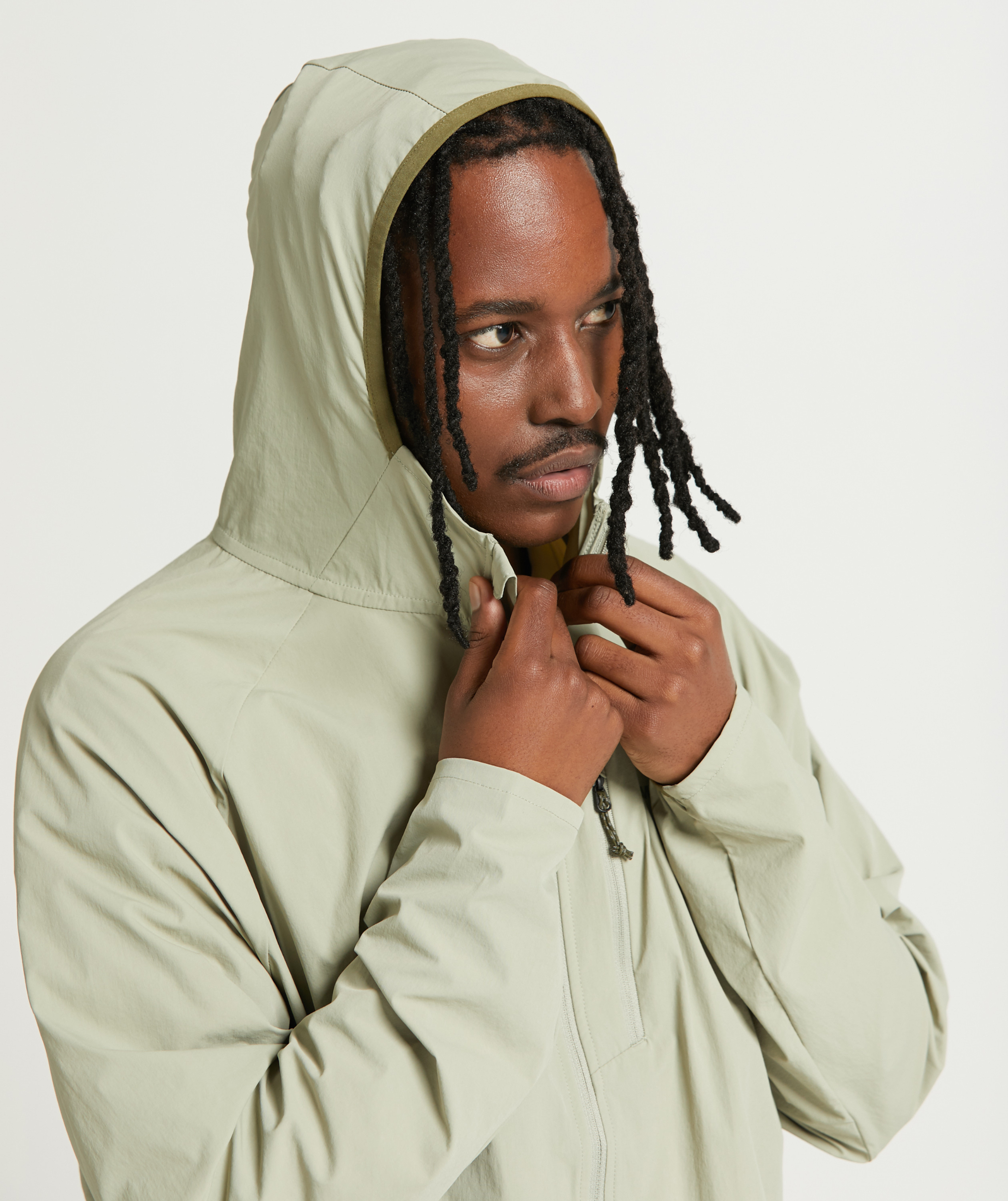 Mens Outdoor Windbreaker - Matcha Green