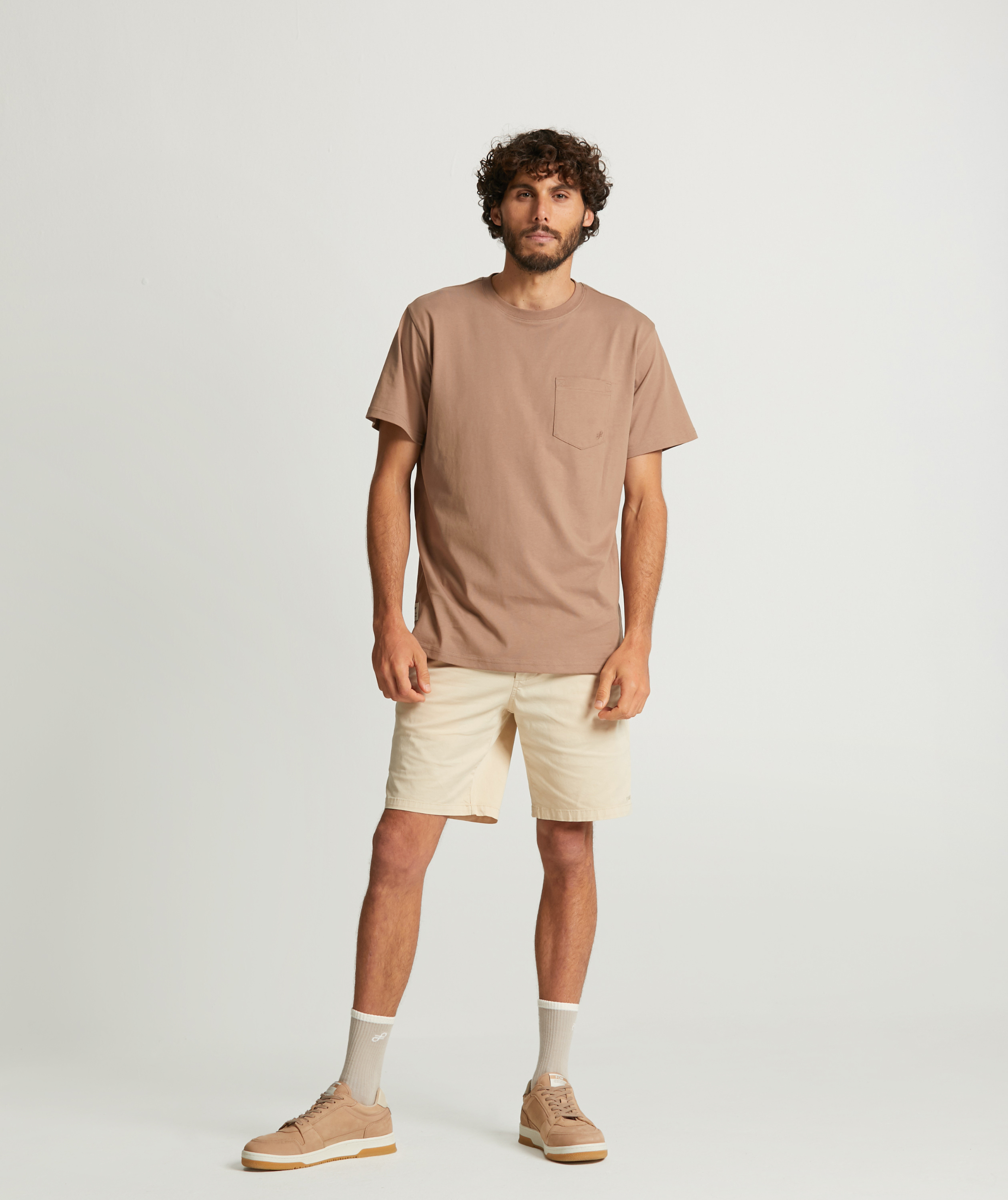 Mens Organic Cotton Pocket Tee - Portabella