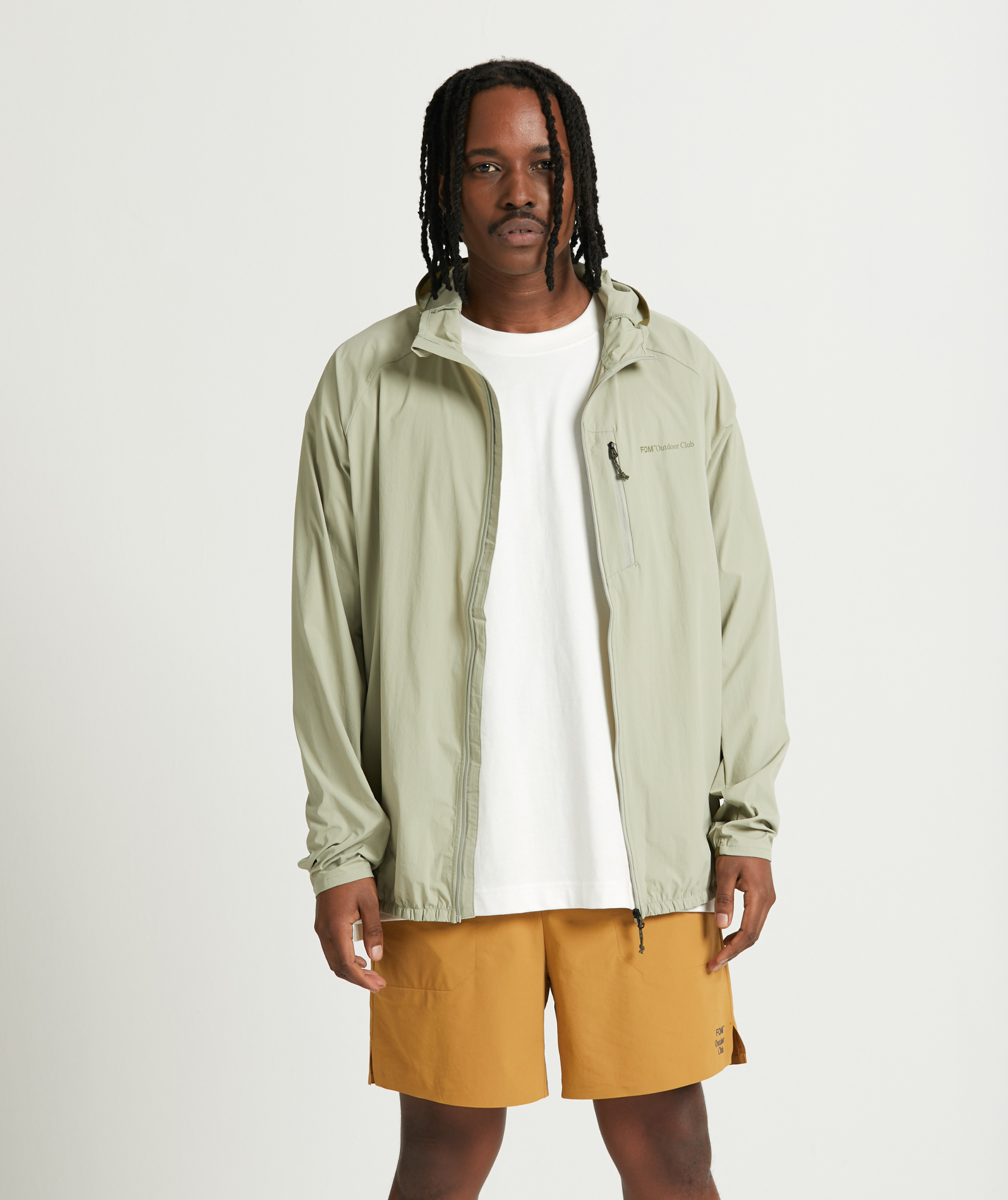 Mens Outdoor Windbreaker - Matcha Green