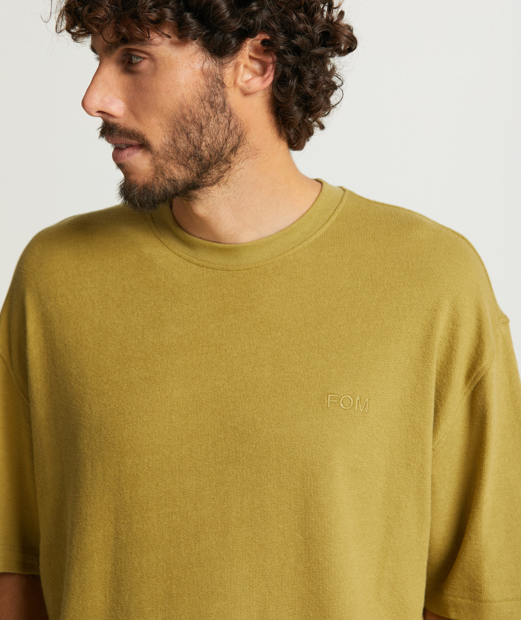 Mens Structured Jersey Knit Tee - Cedar Green