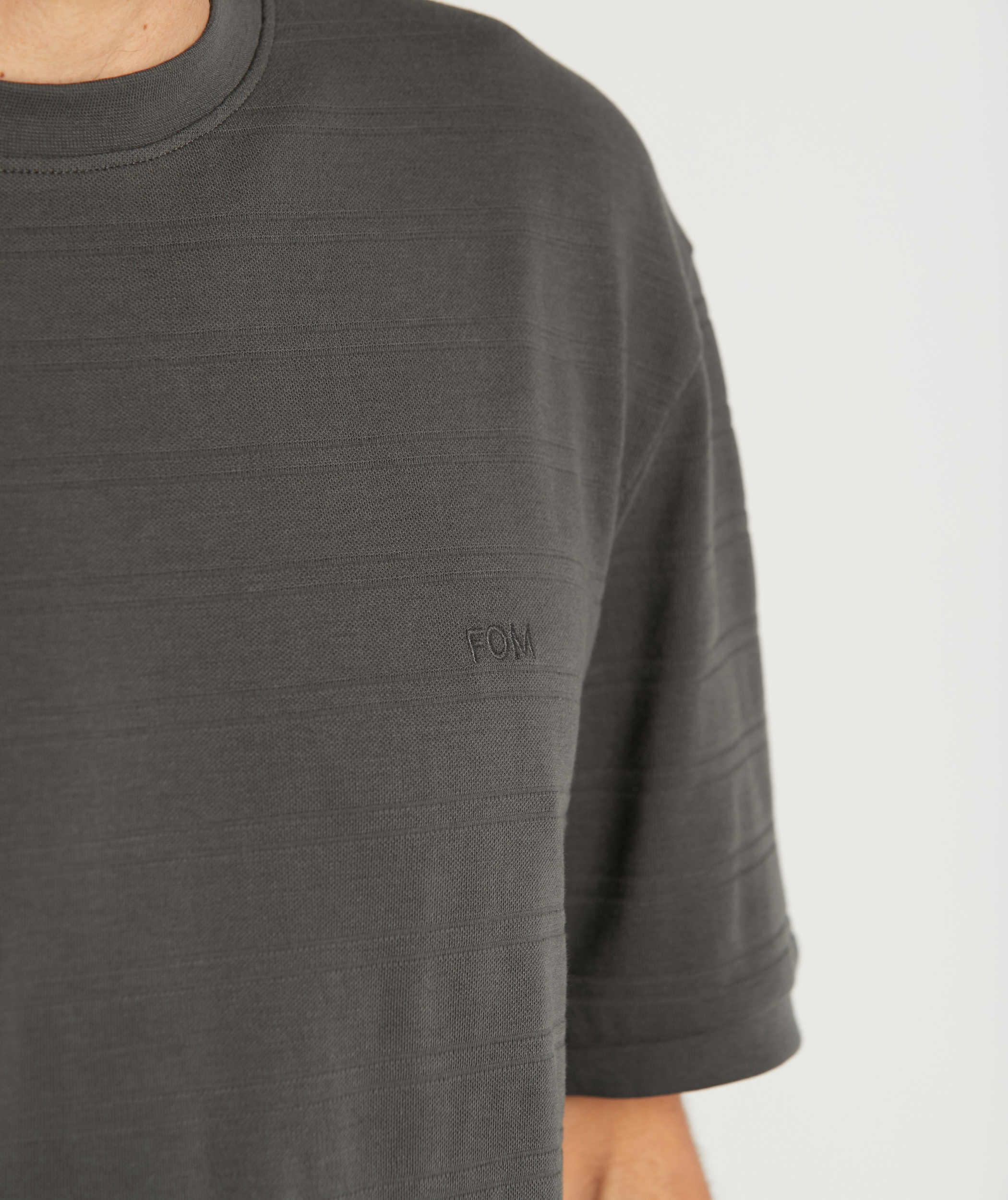 Mens Pique Tee - Charcoal