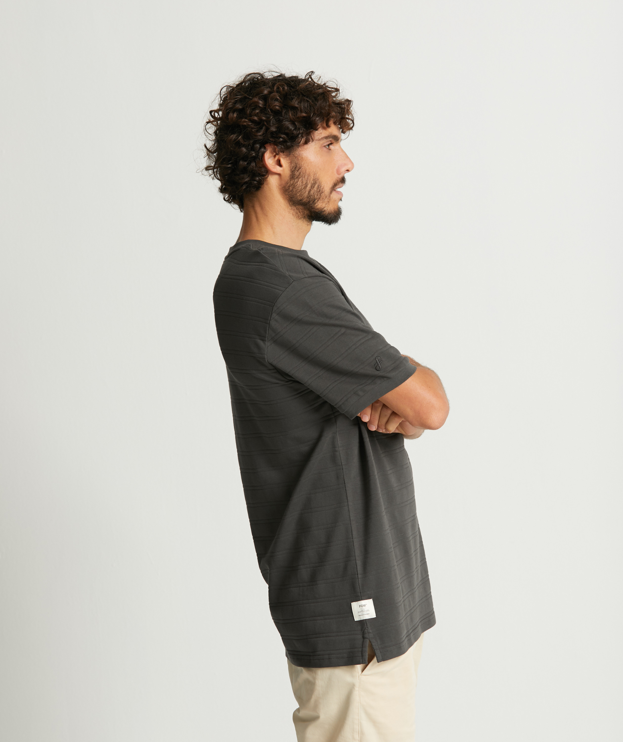 Mens Pique Tee - Charcoal