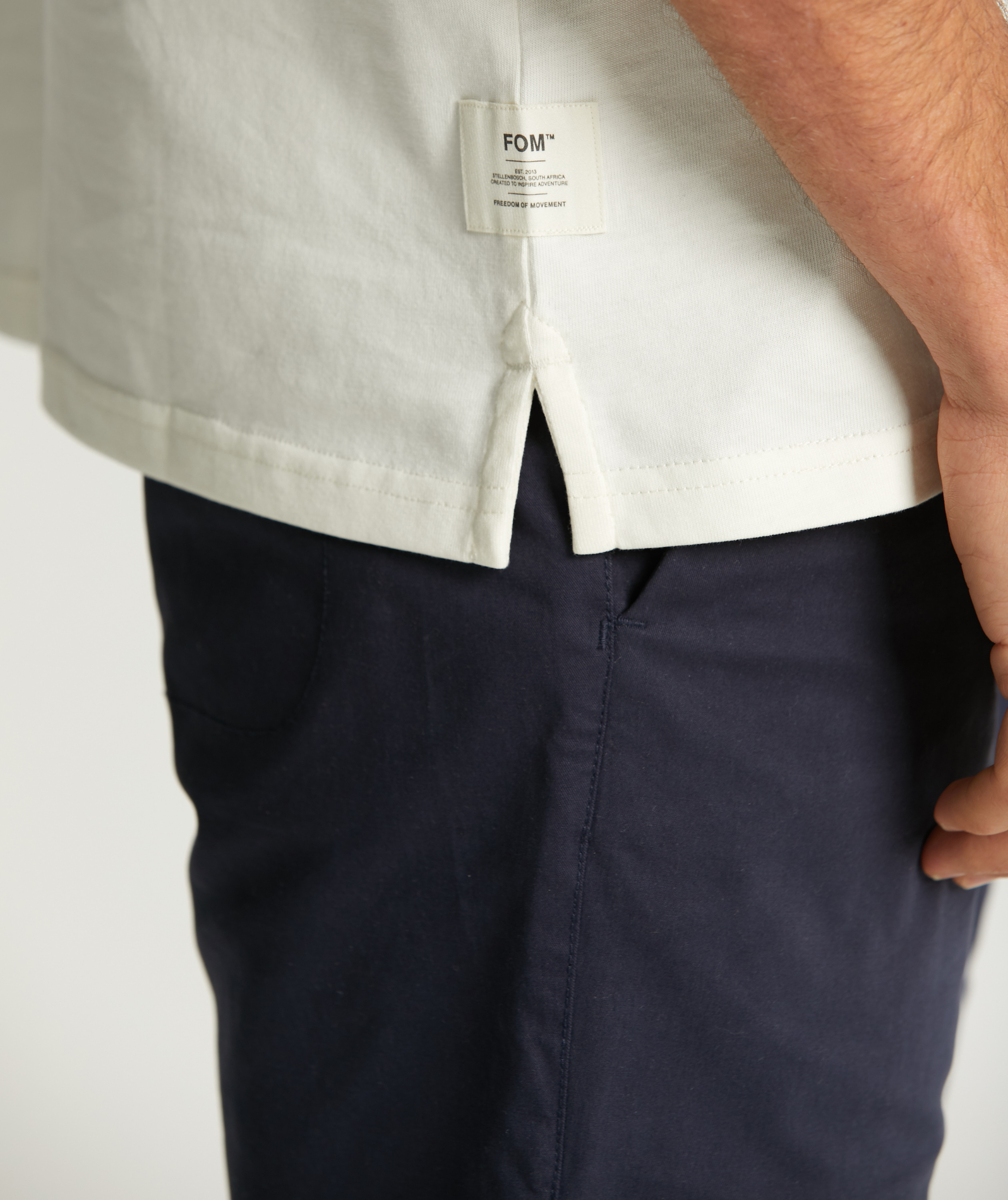 Mens Cotton Stretch Chino Shorts - Navy