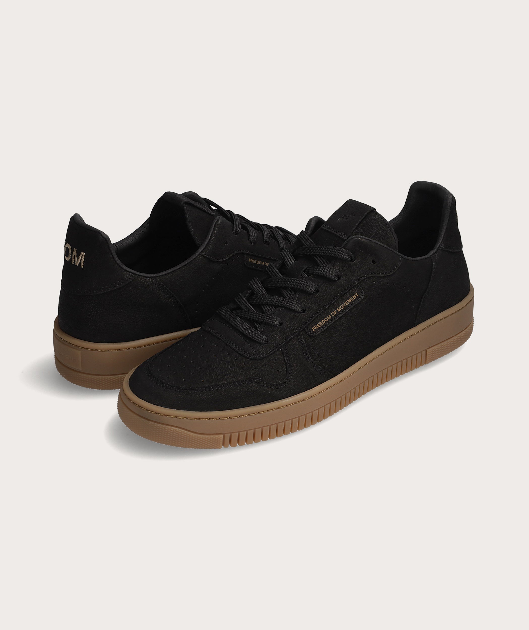 FOM Heren Sneakers Zwart Koffie