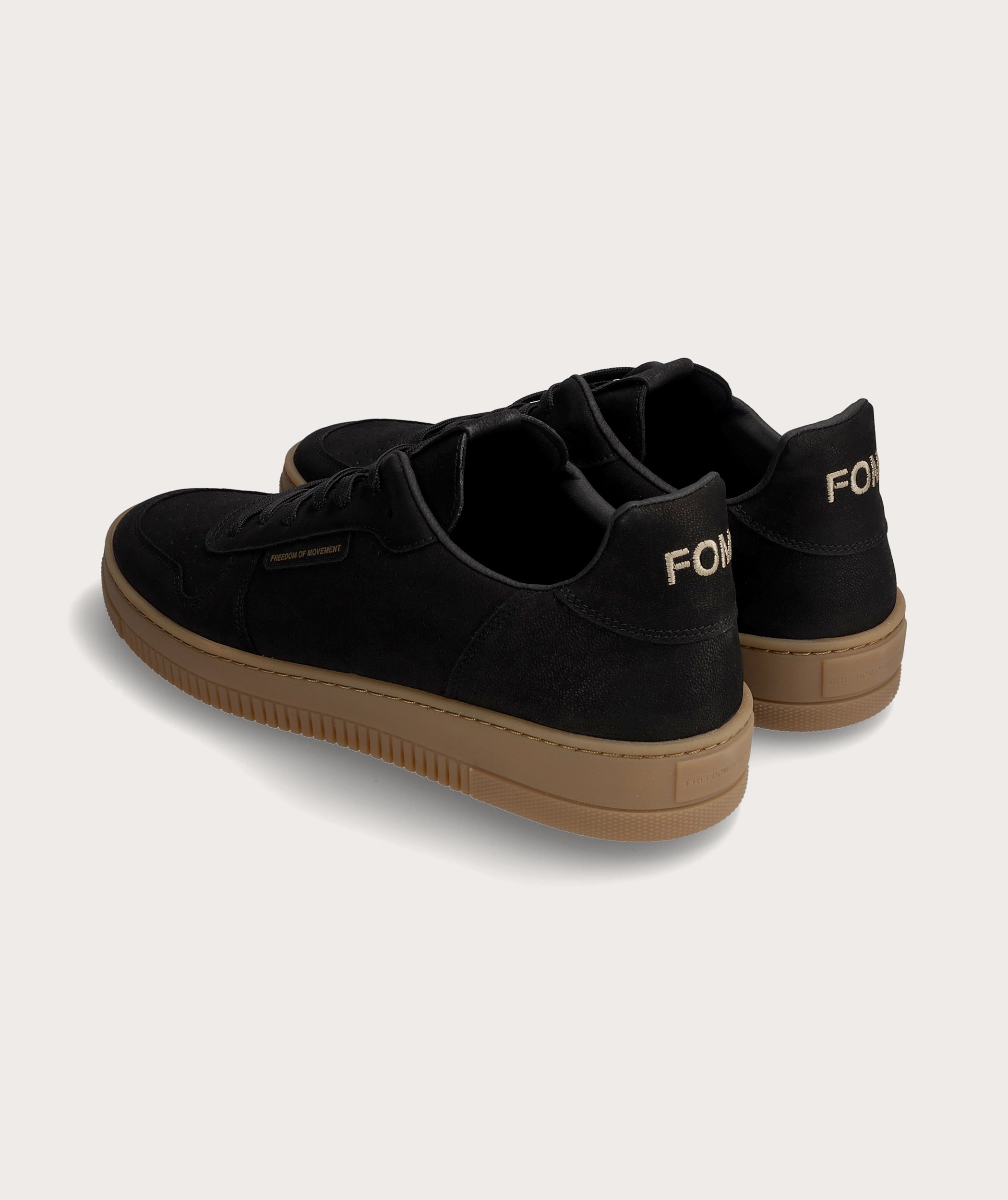 FOM Heren Sneakers Zwart Koffie