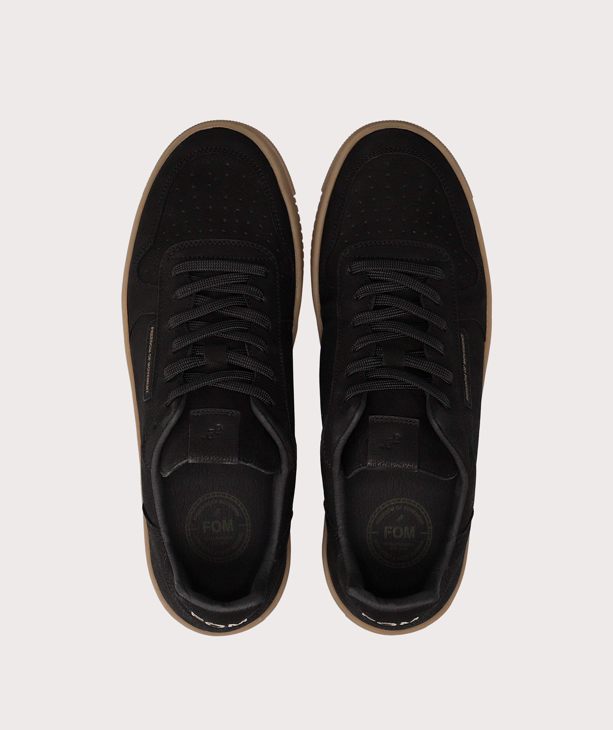 FOM Heren Sneakers Zwart Koffie