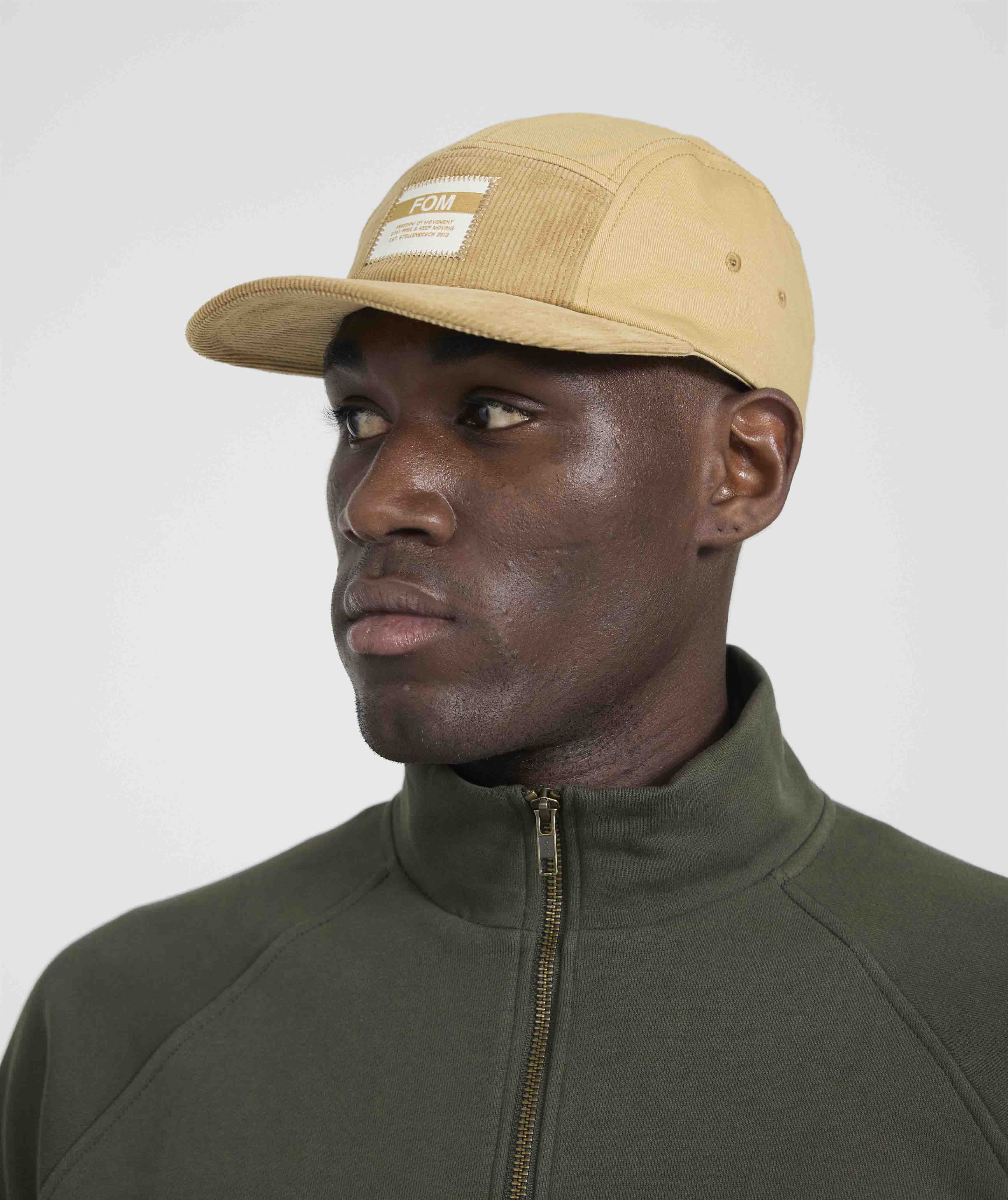 5 Panel Twill/ Corduroy Cap - Stone