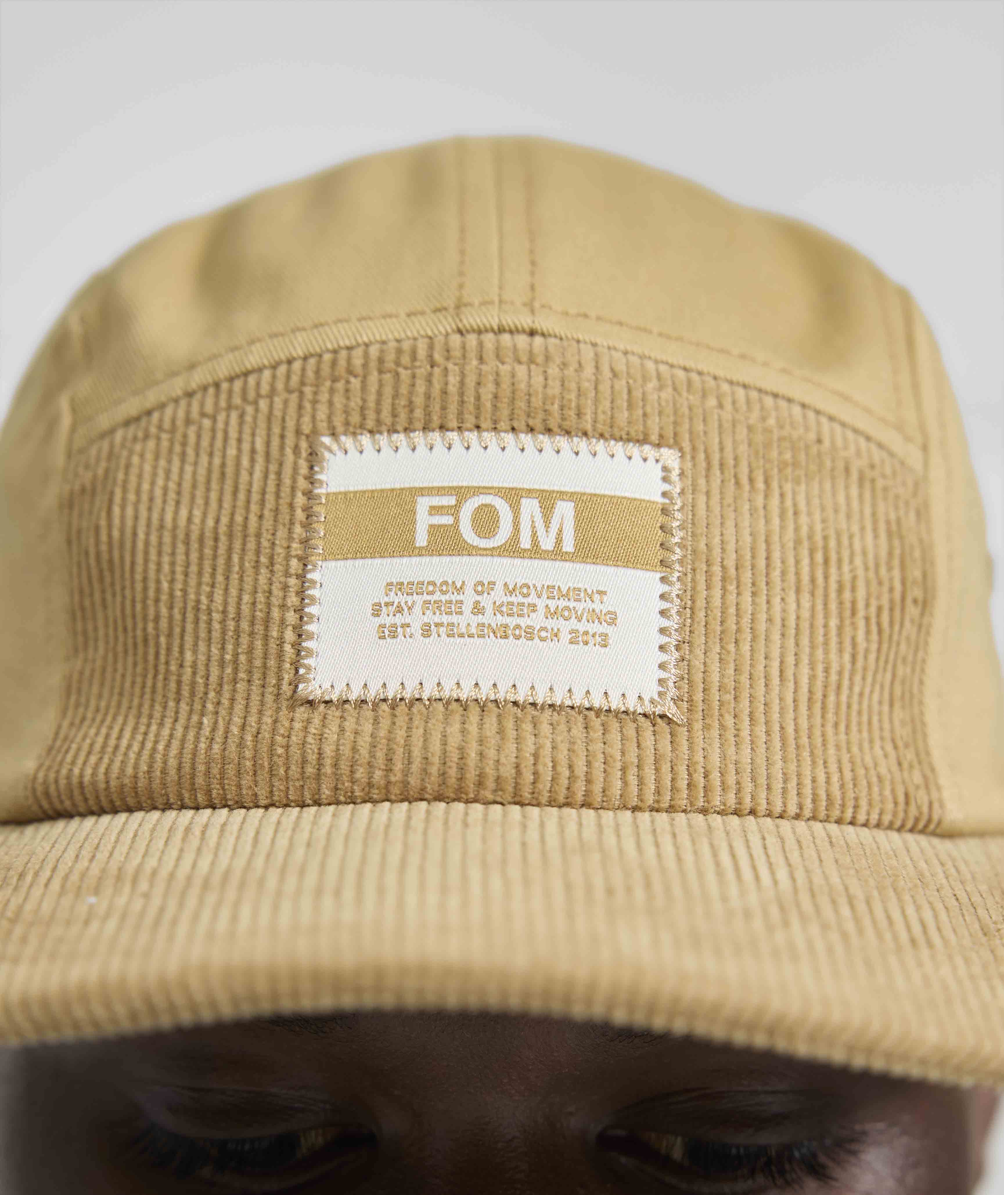 5 Panel Twill/ Corduroy Cap - Stone