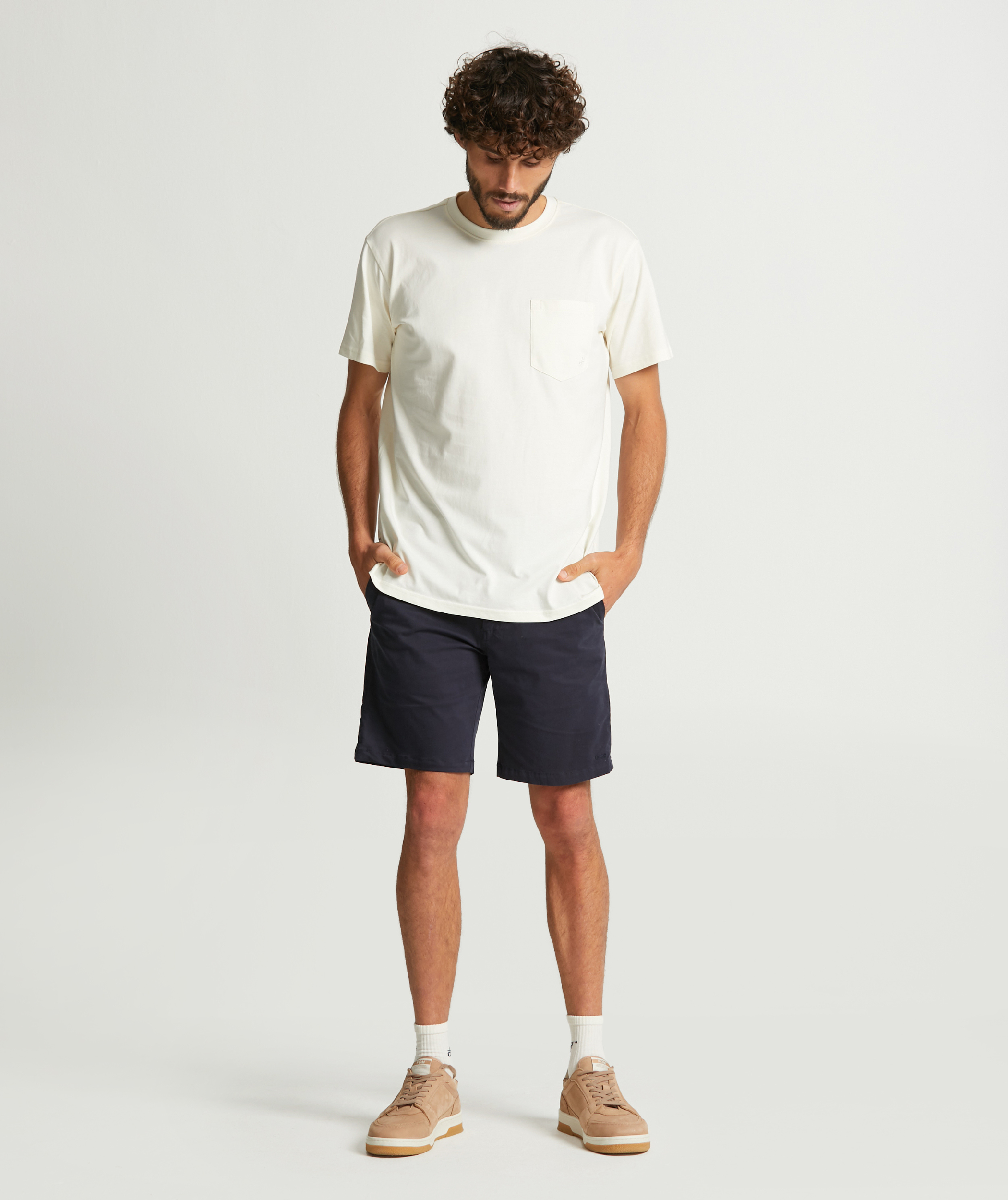 Mens Organic Cotton Pocket Tee - White