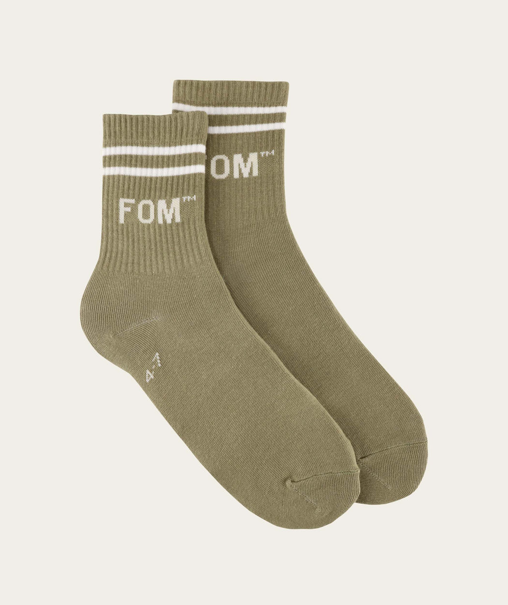 Socks FOM Active Light Olive Stripe