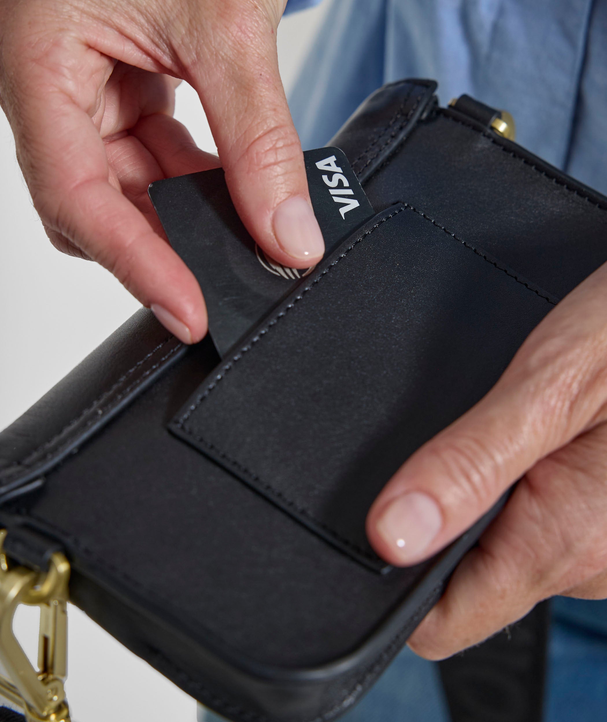 Anna Cellphone Crossbody - Black