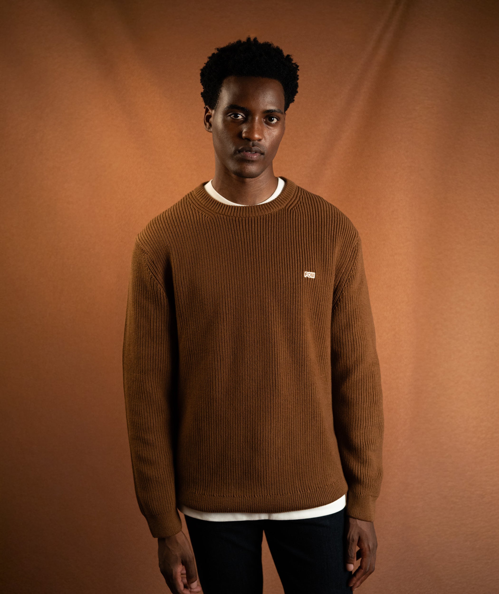 Mens Chunky Knitwear - Toffee