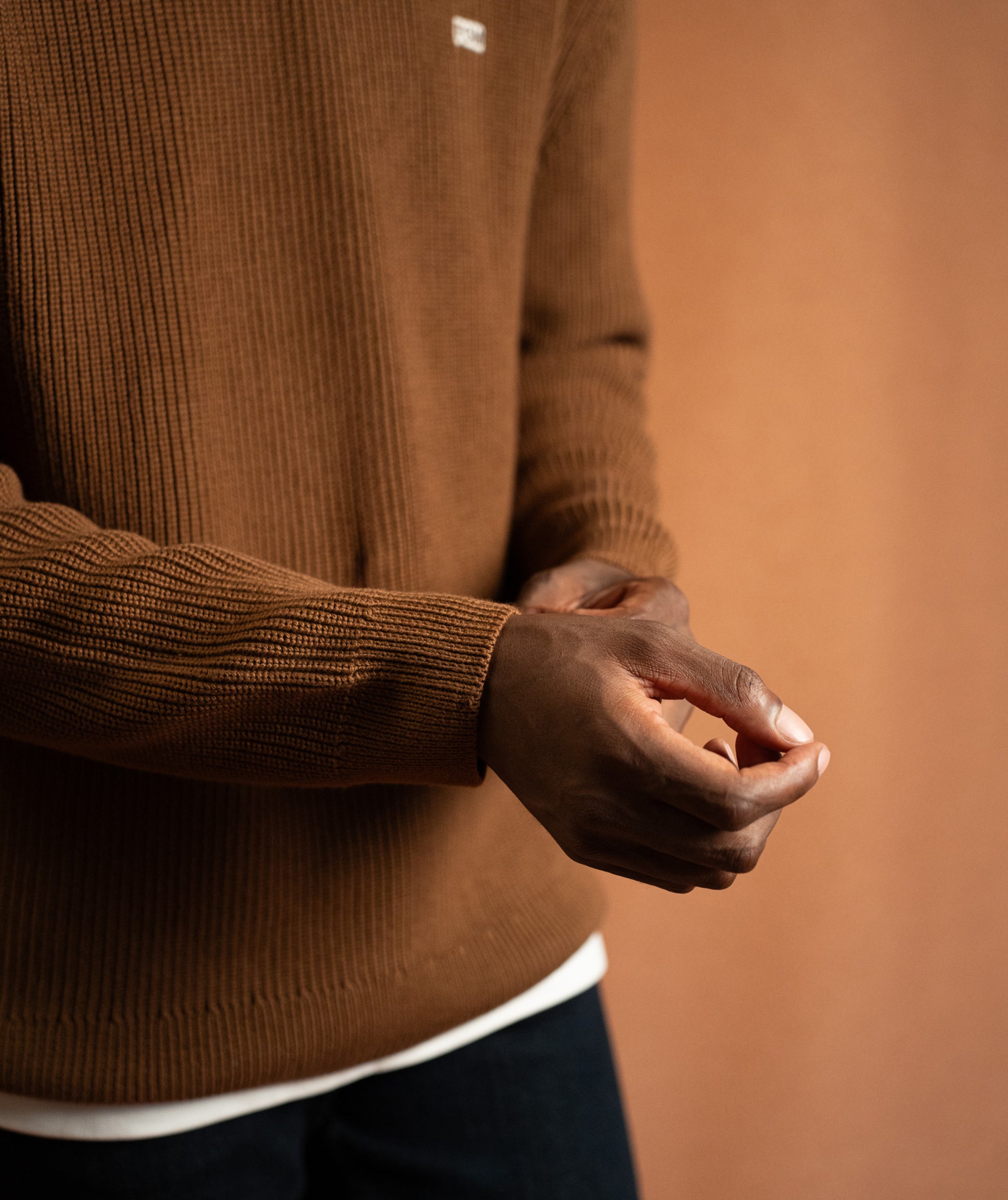 Mens Chunky Knitwear - Toffee