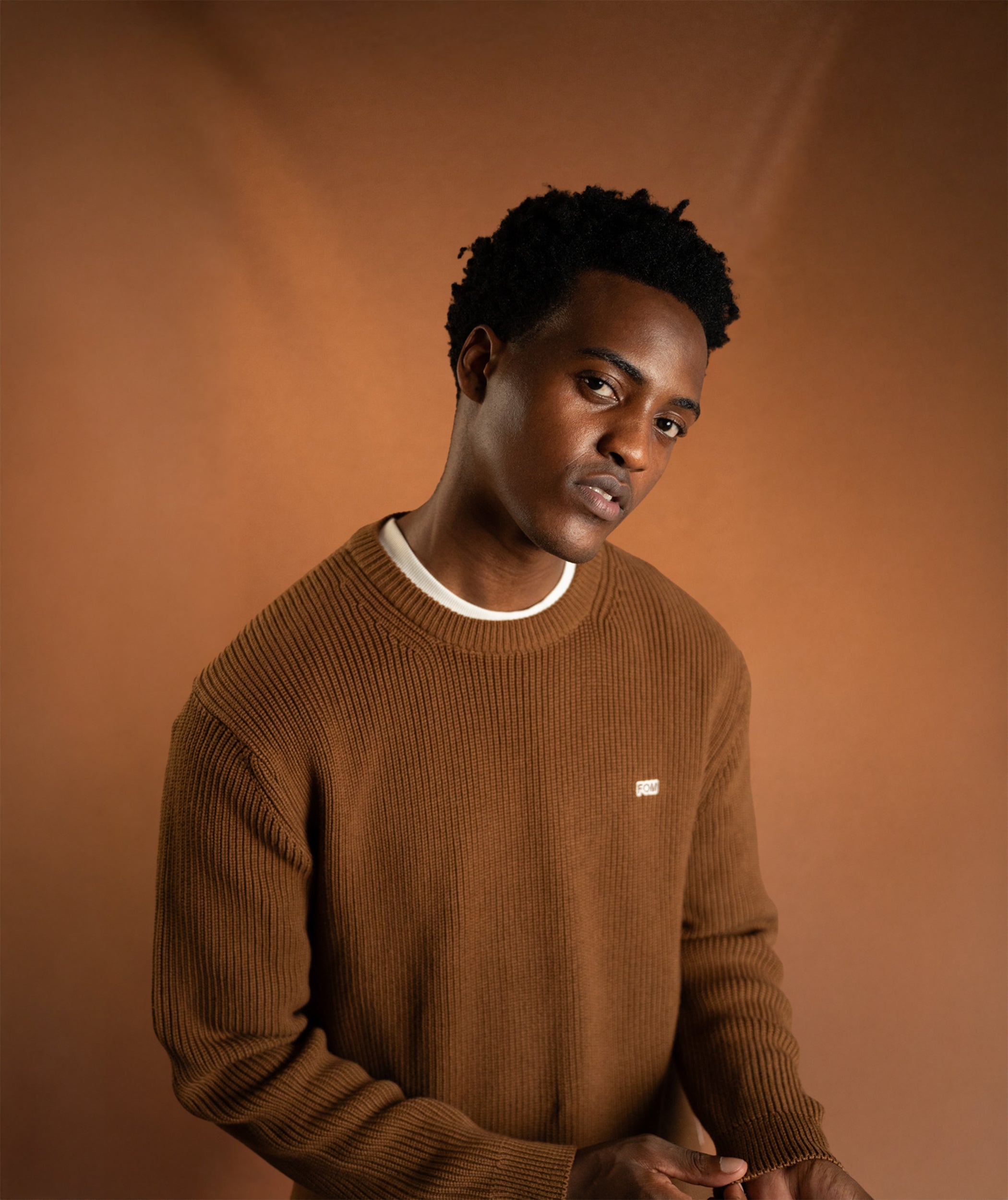 Mens Chunky Knitwear - Toffee