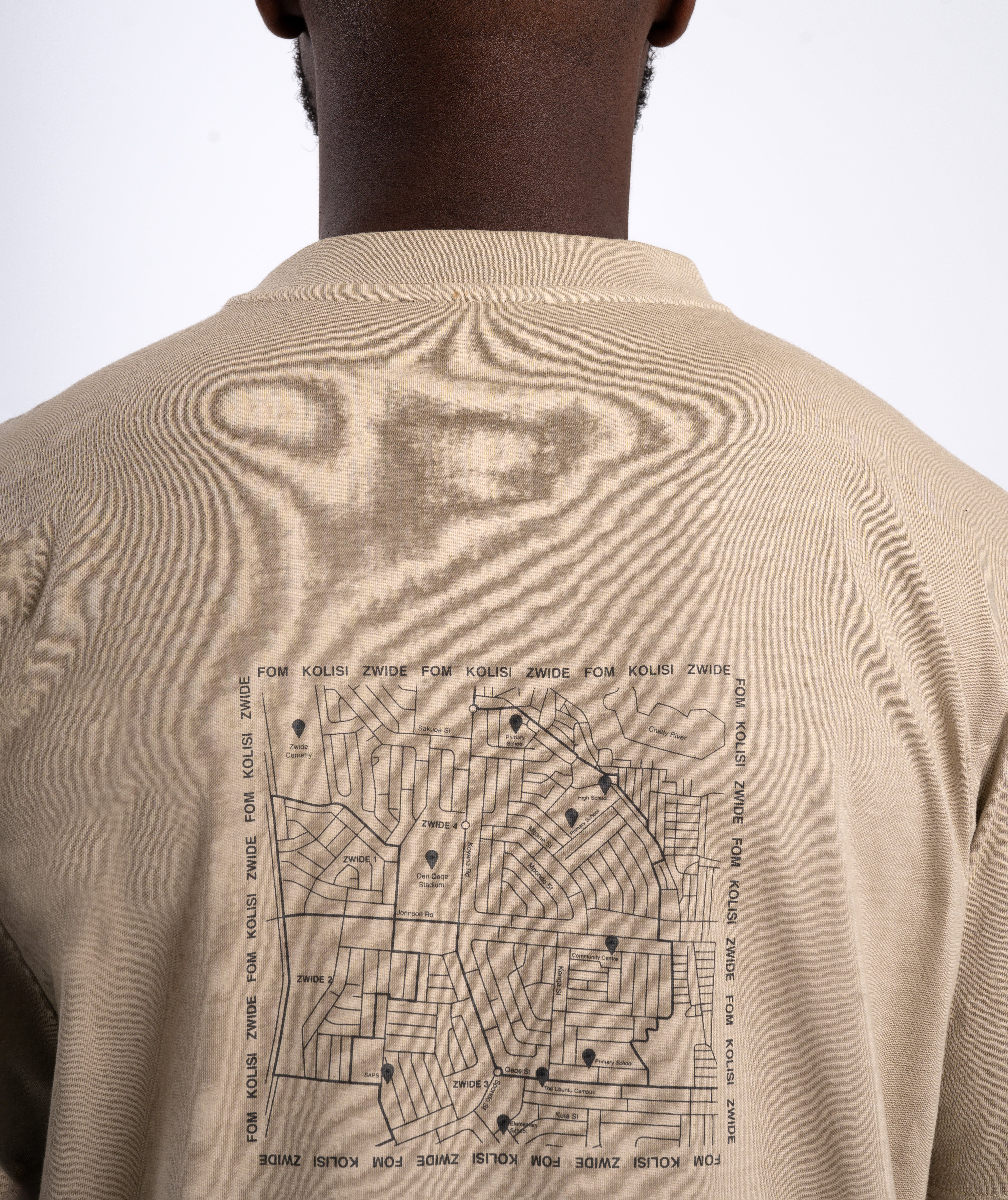 FOM x Kolisi Herren T-Shirt - Stein