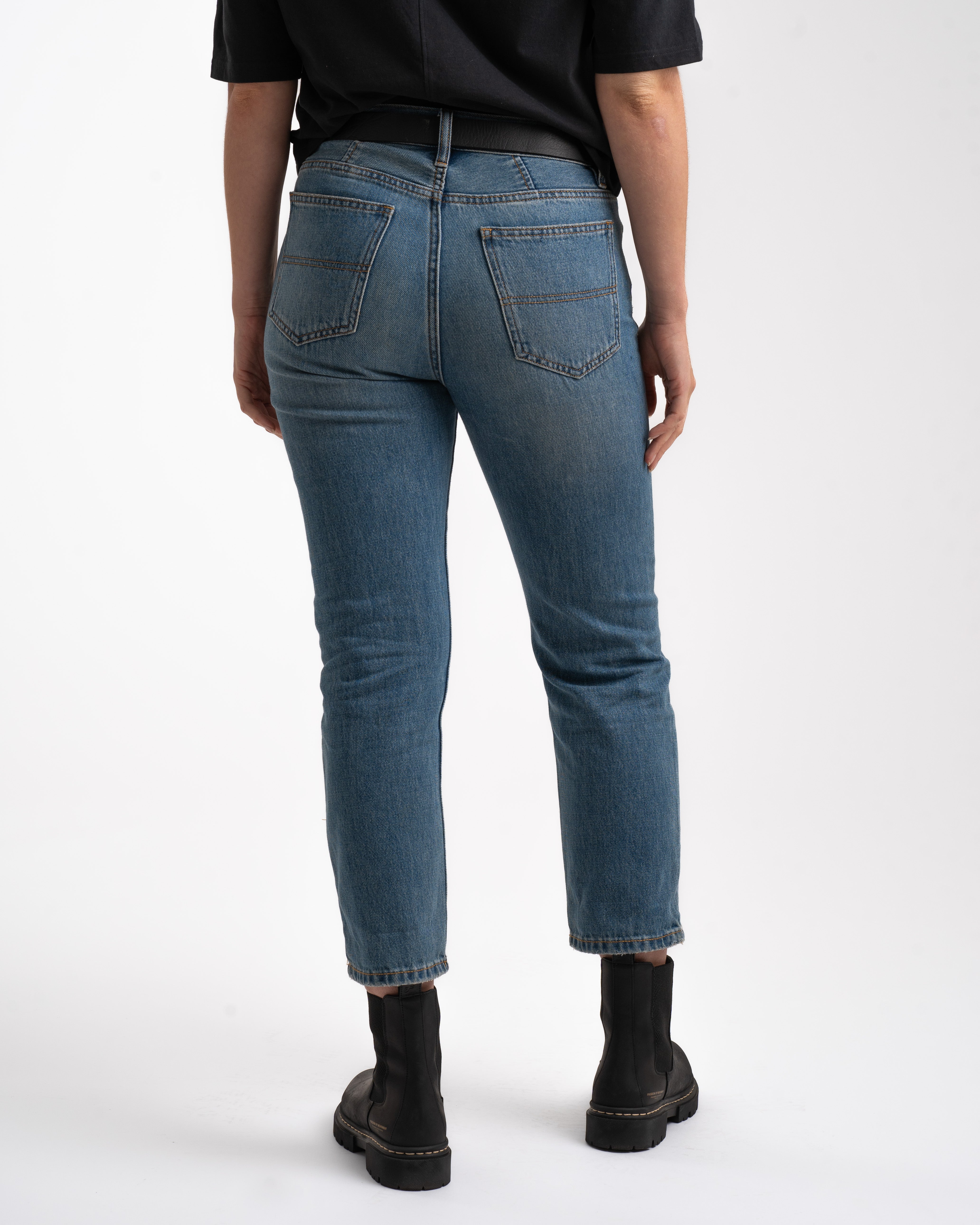 Dames Relaxed Denim Jeans - Indigo