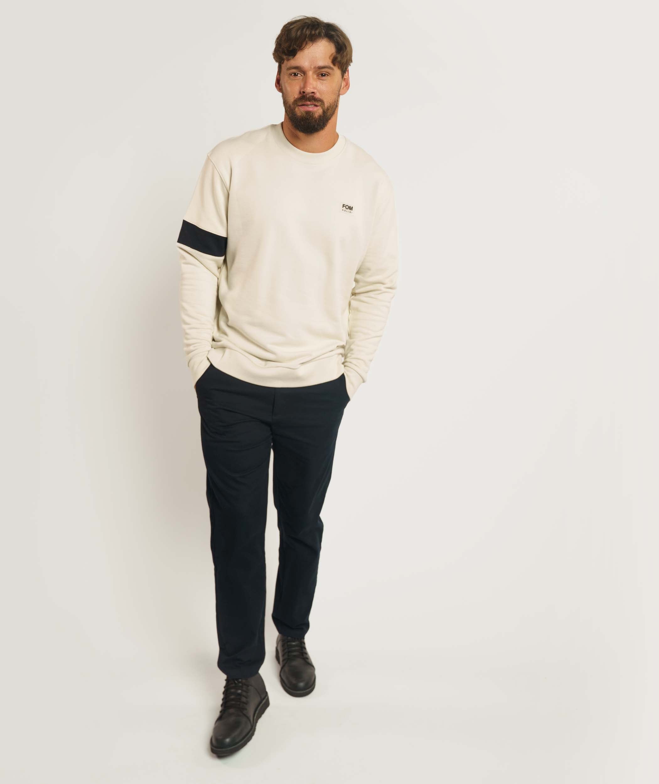 FOM x Kolisi Brushed Twill Tapered Trousers - Black