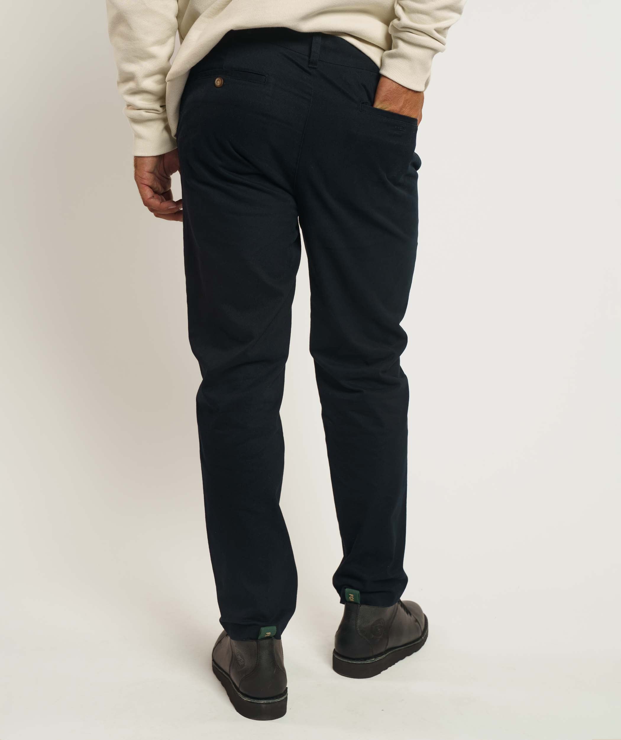 FOM x Kolisi Brushed Twill Tapered Trousers - Black