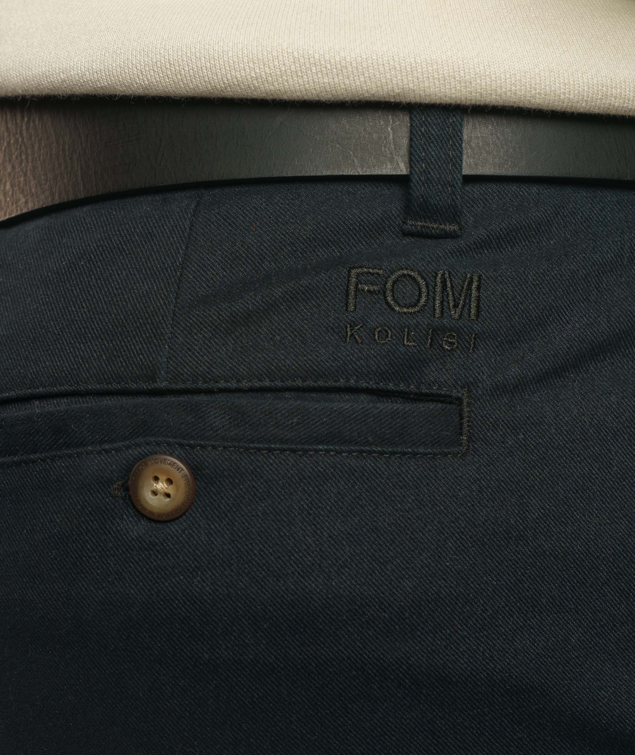 FOM x Kolisi Brushed Twill Tapered Trousers - Black