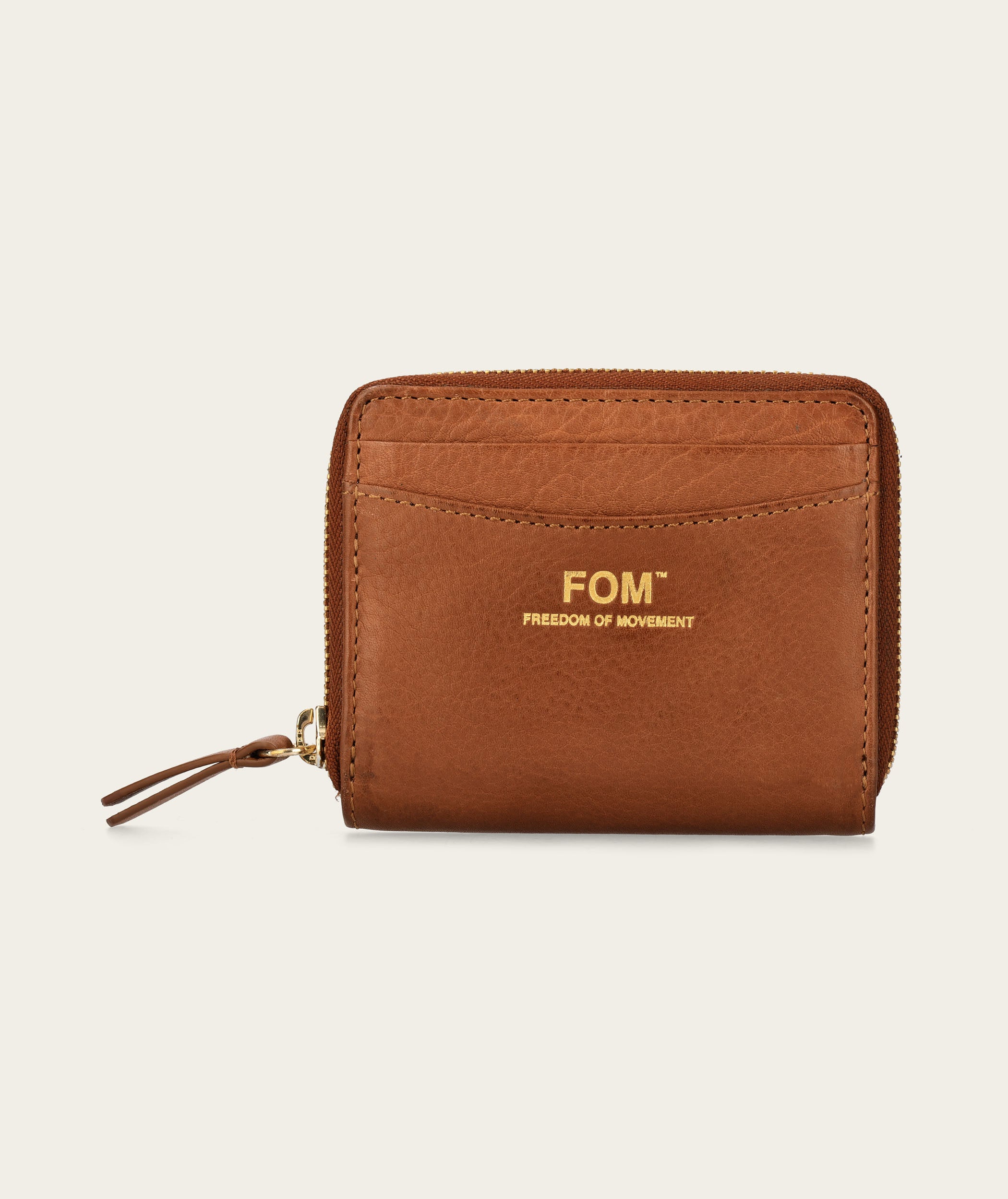 Zip-Around Card Holder - Chestnut