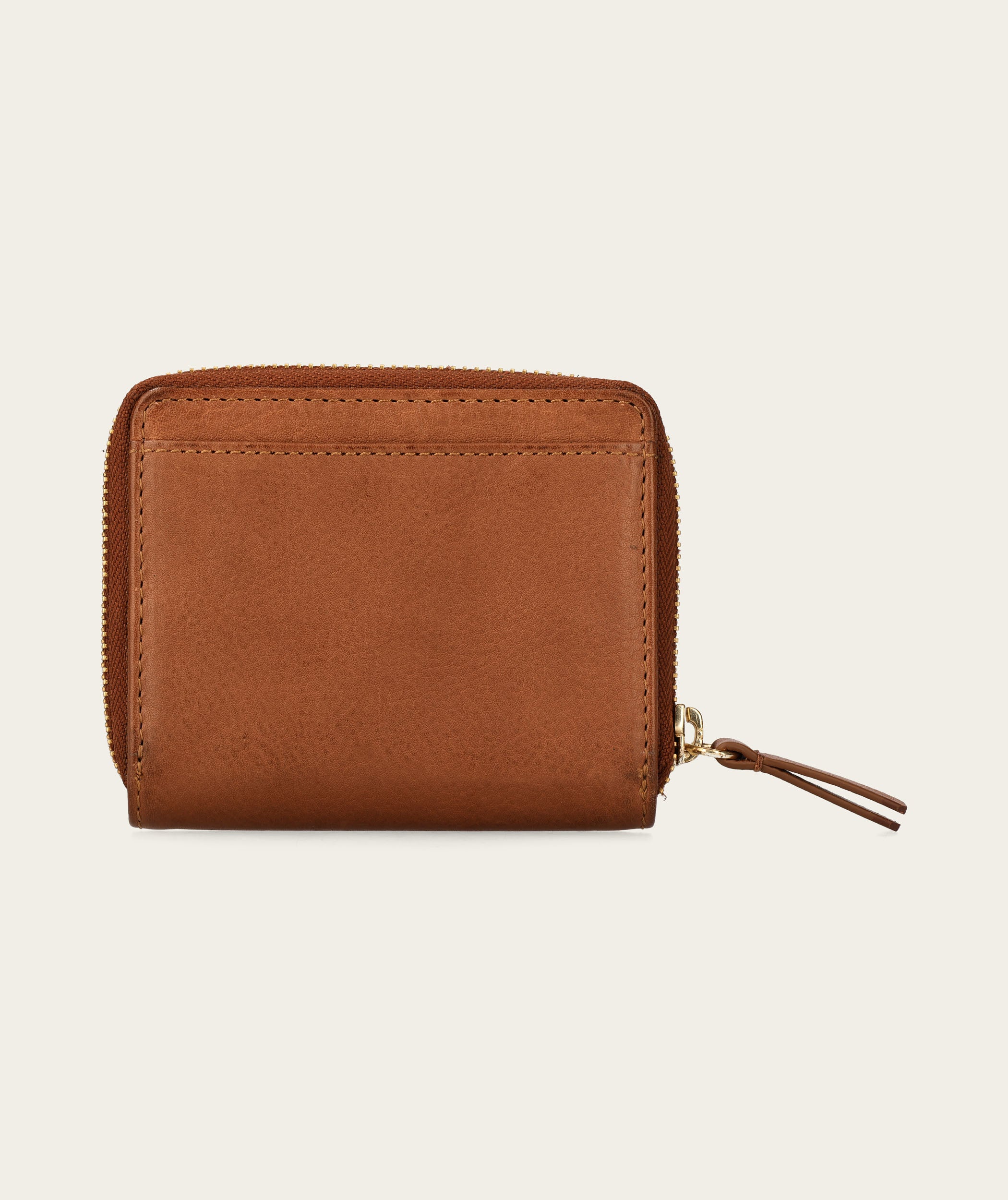 Zip-Around Card Holder - Chestnut