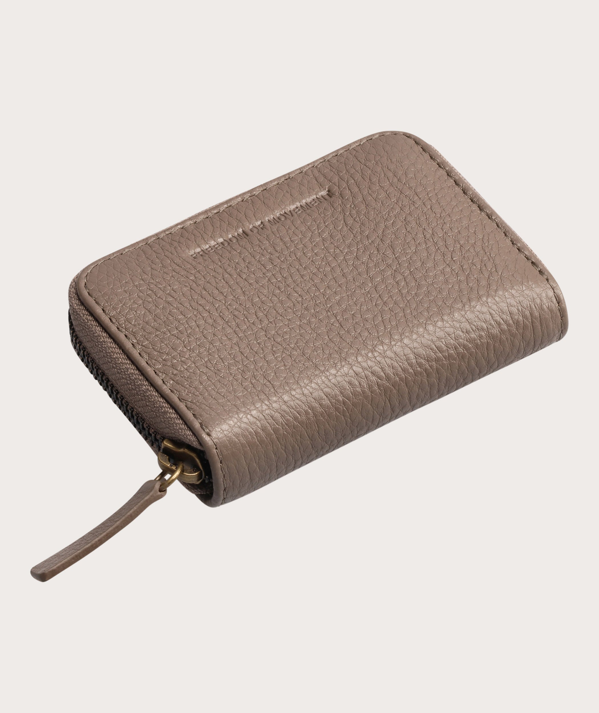 Zip-Around Card Holder - Taupe