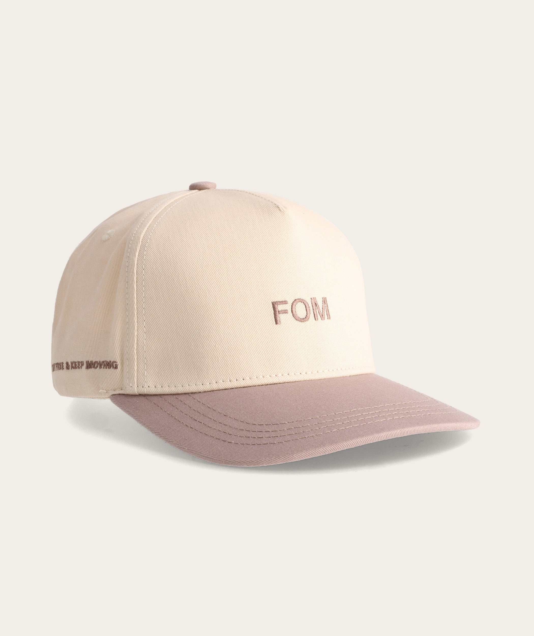 Structured Cap - Ecru/ Mauve