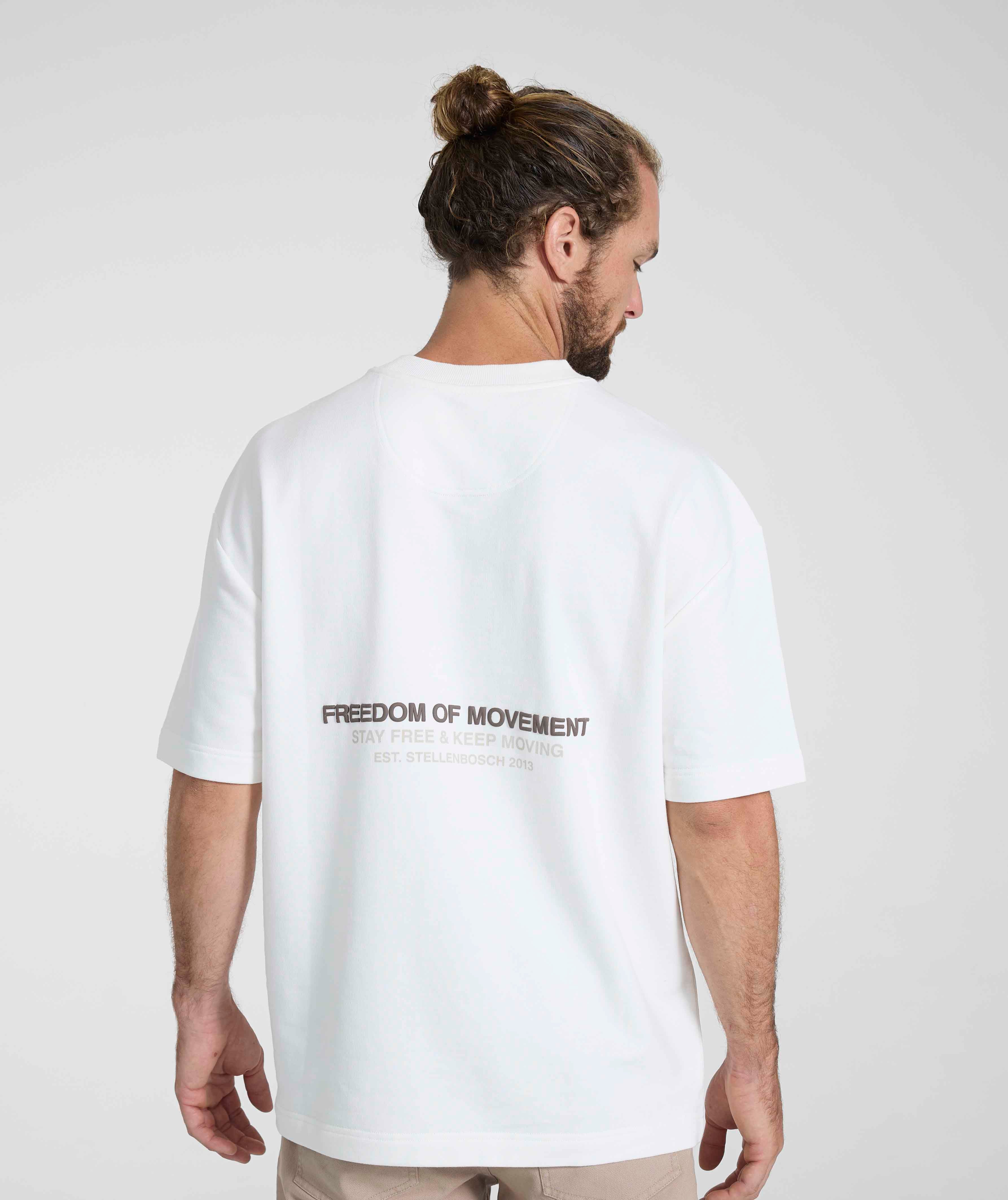 FOM x Kolisi - Mens Crew Neck Tee - Ivory