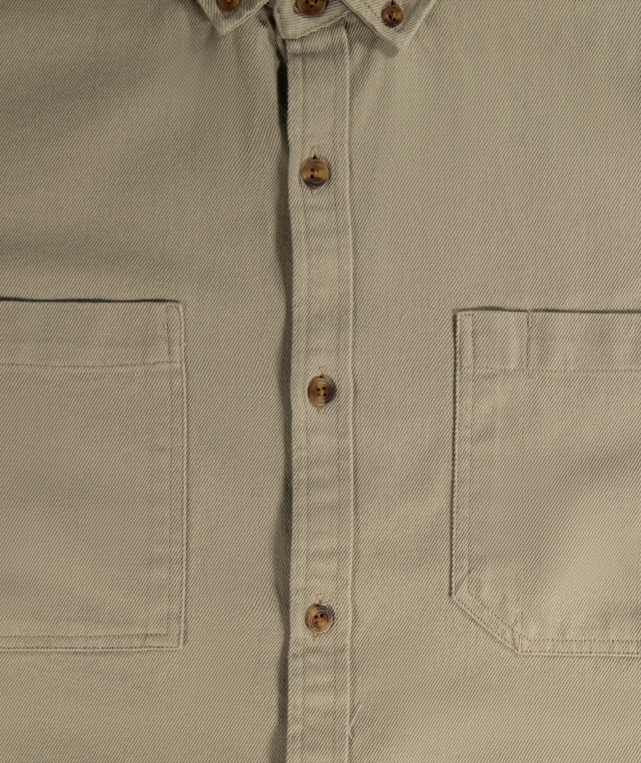 FOM x Kolisi Heren Twill Lange Mouw Shirt - Grijs