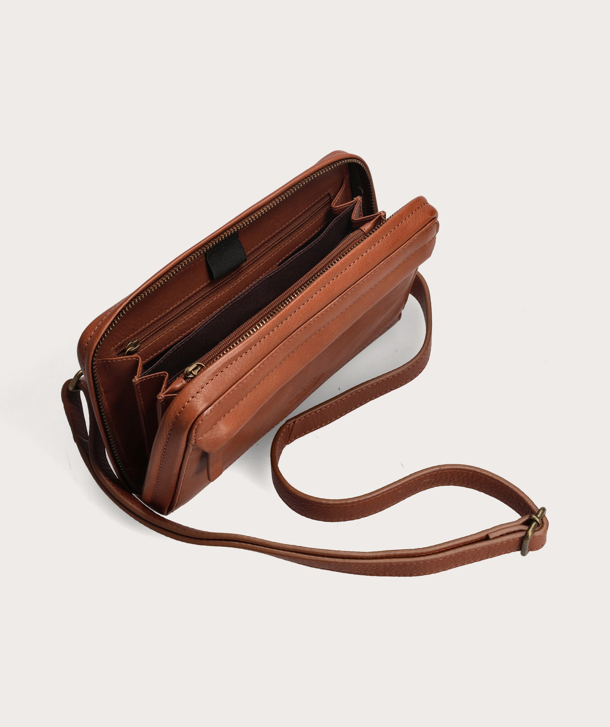 Crossbody Wallet - Pecan