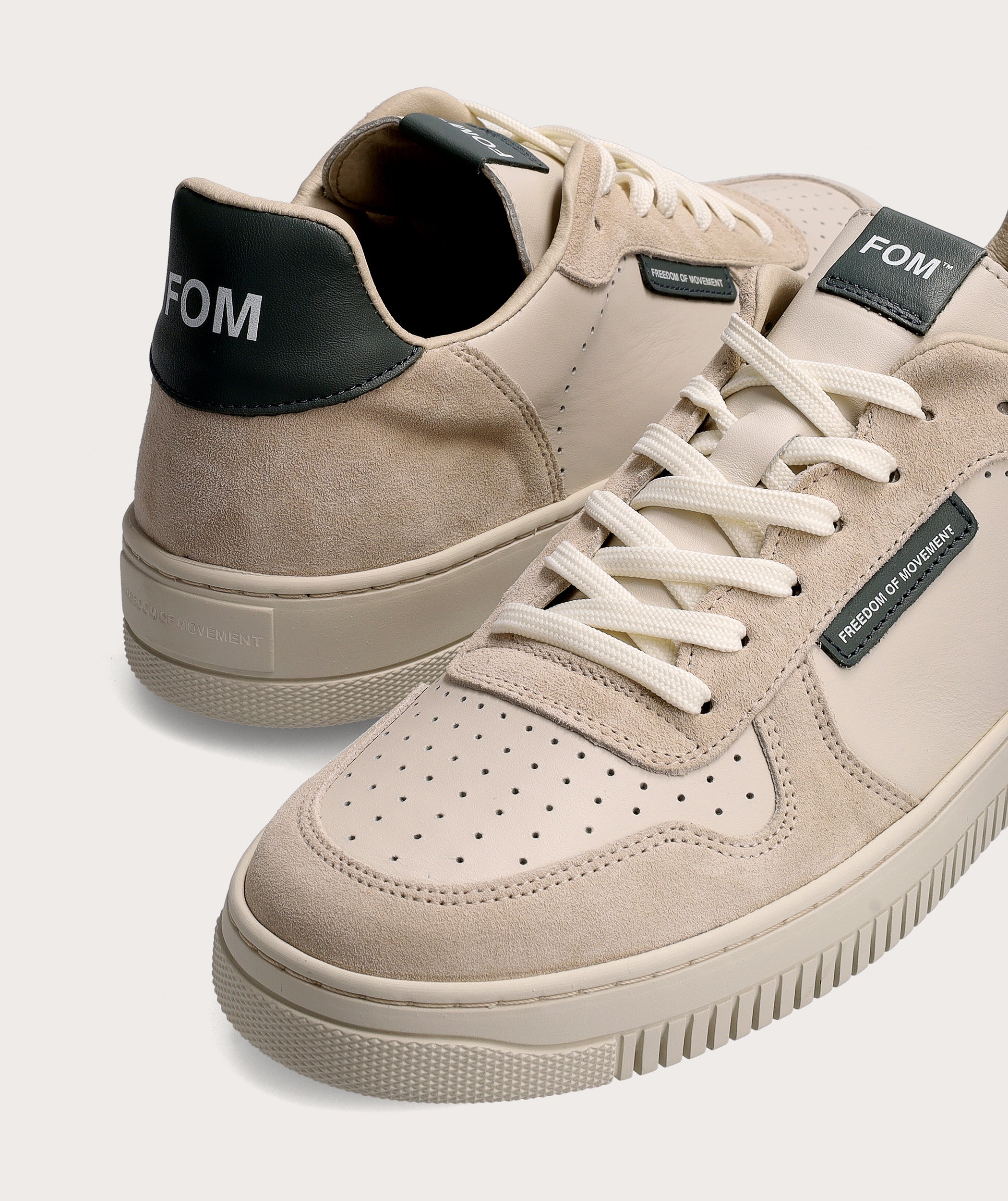 FOM HEREN Sneakers Off-White/Oceaan