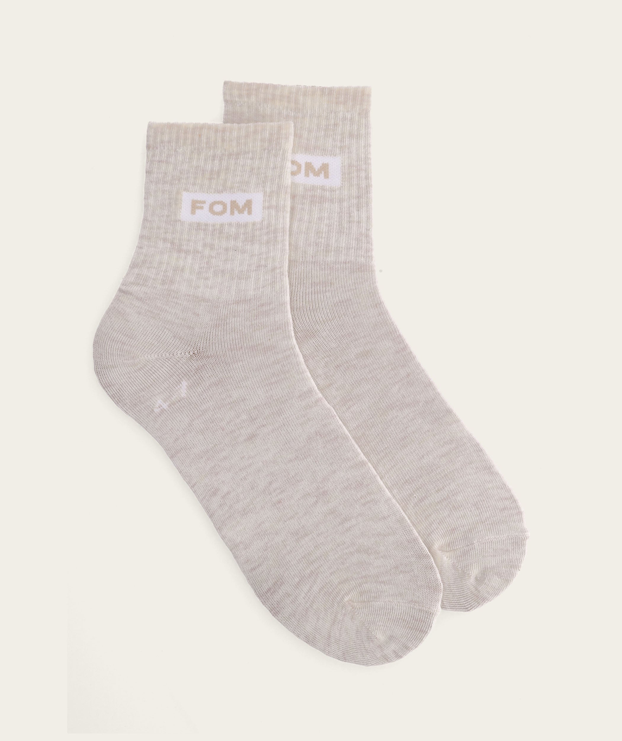 Socks FOM Active - Oatmeal Melange (Size 4-7)