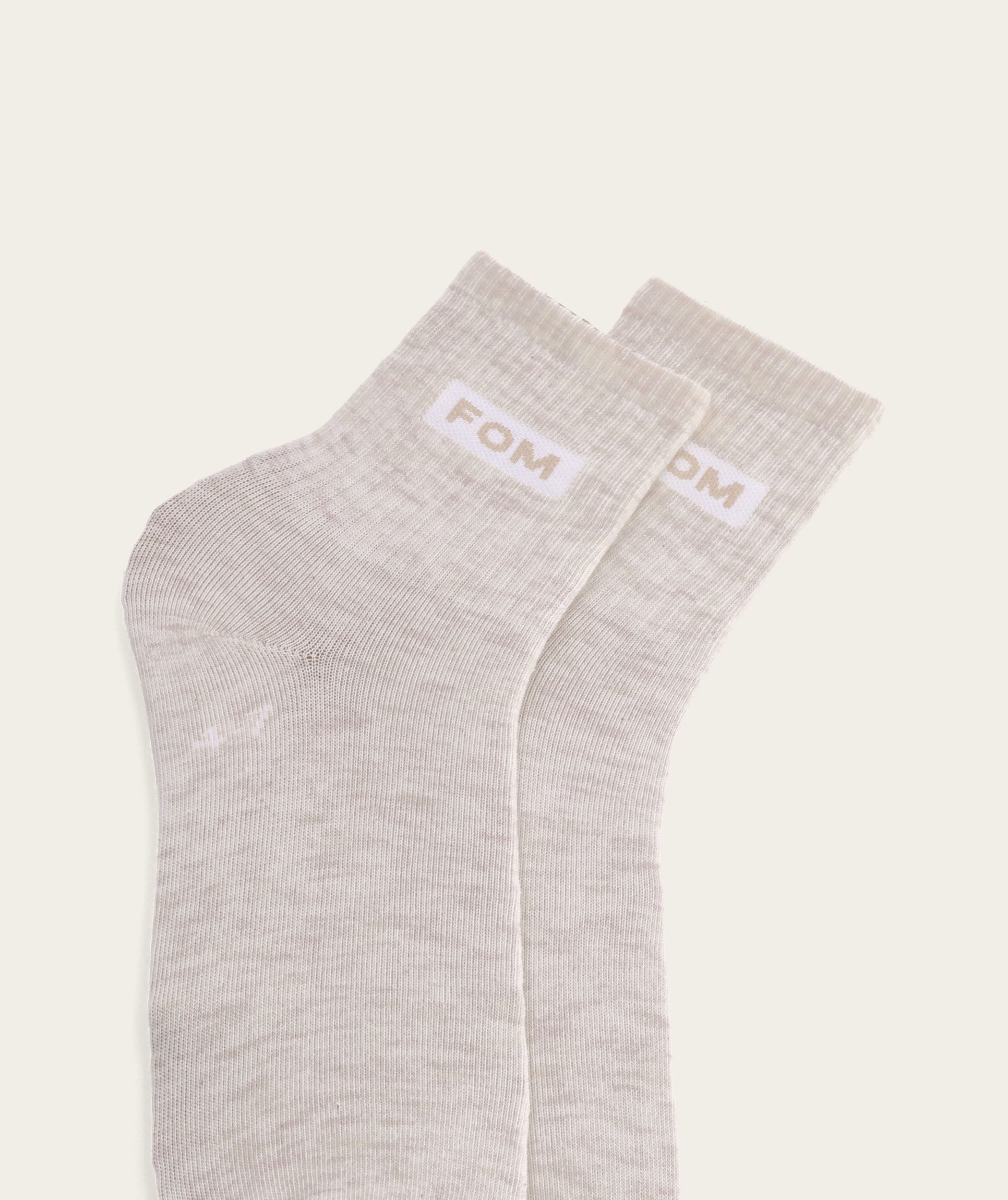 Socks FOM Active - Oatmeal Melange (Size 4-7)