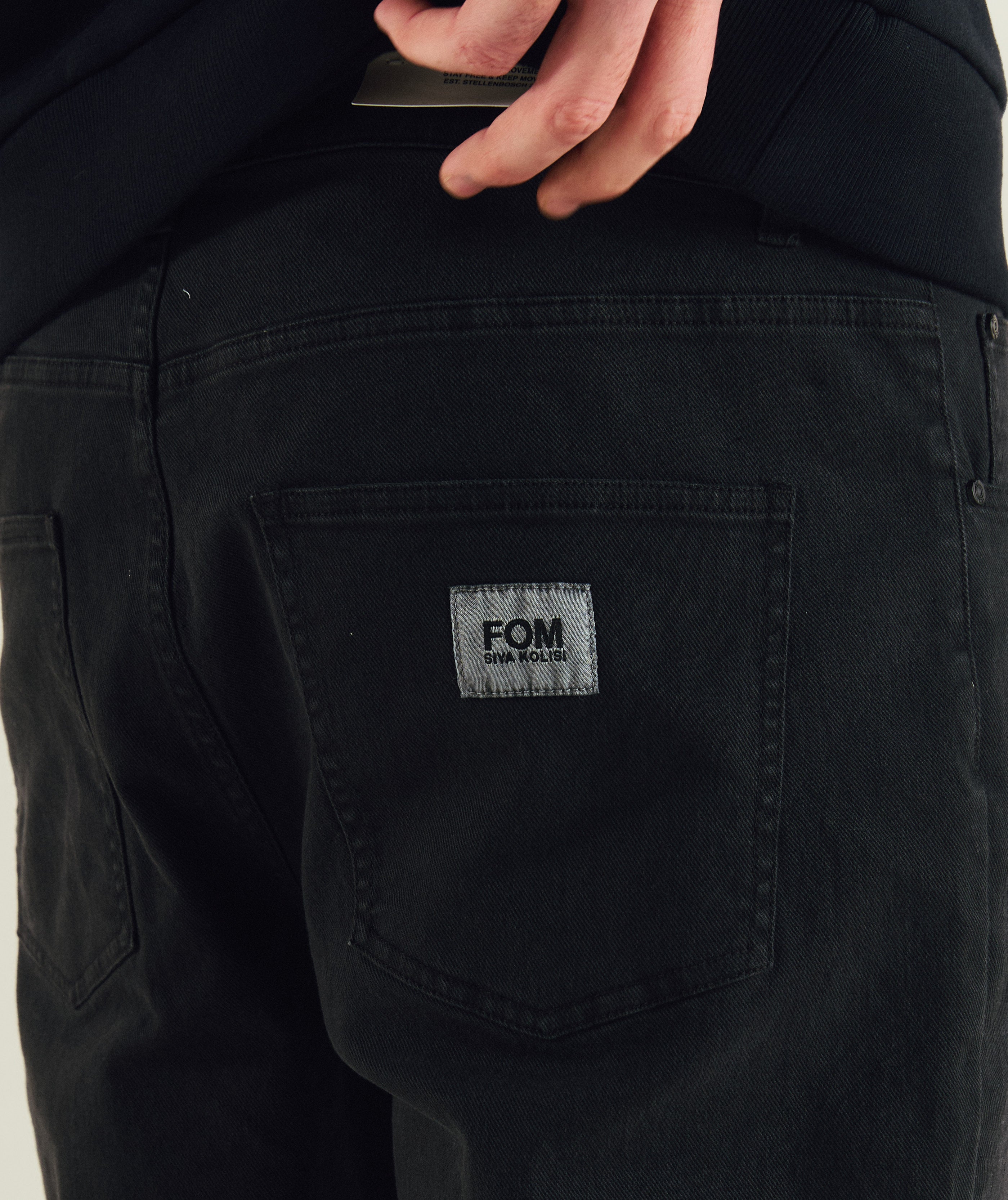 FOM x Kolisi Denim Trousers  - Black