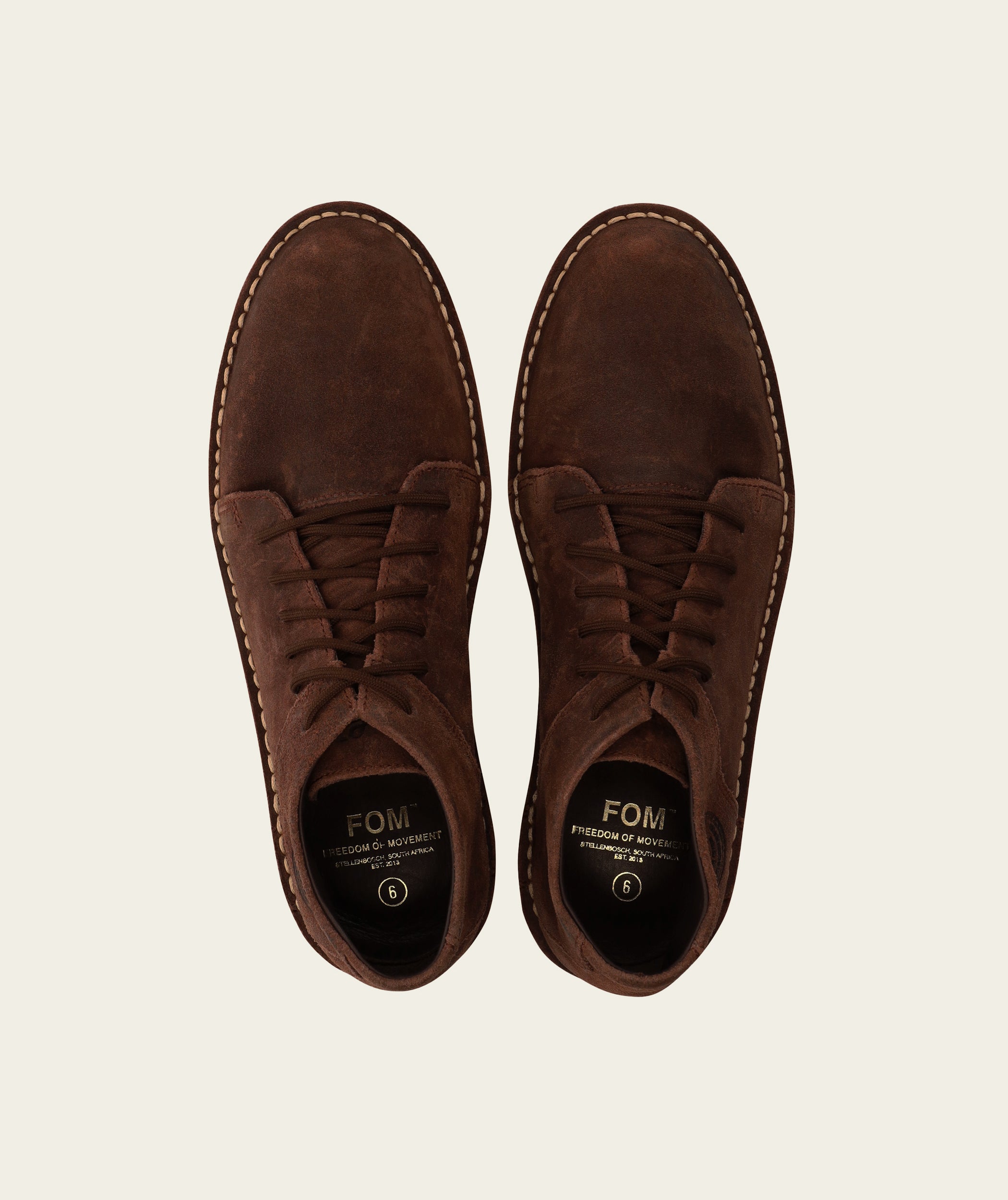 Vellies Standard - Tobacco Oily Suede