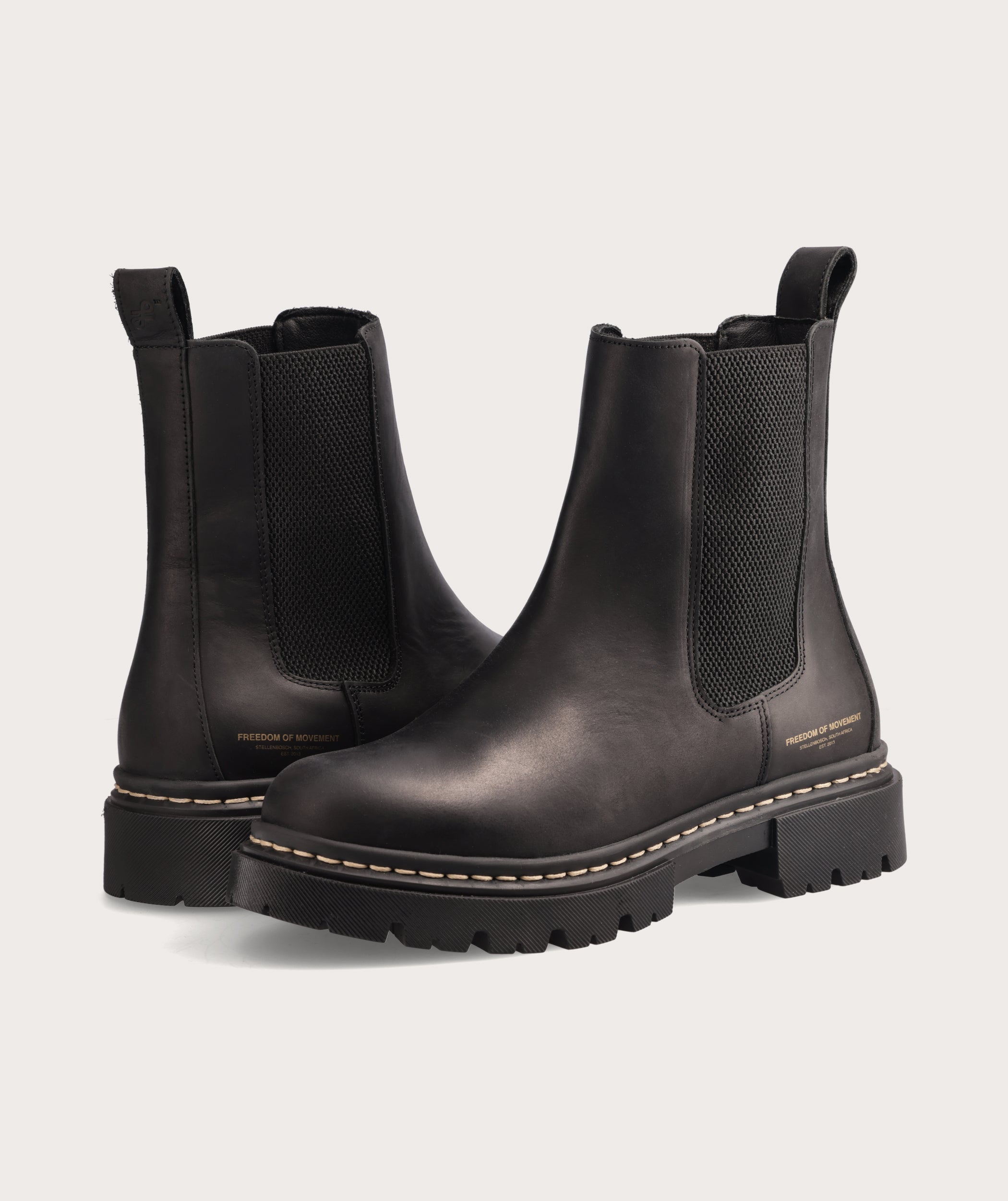 Ladies Leather Chelsea Boot Black