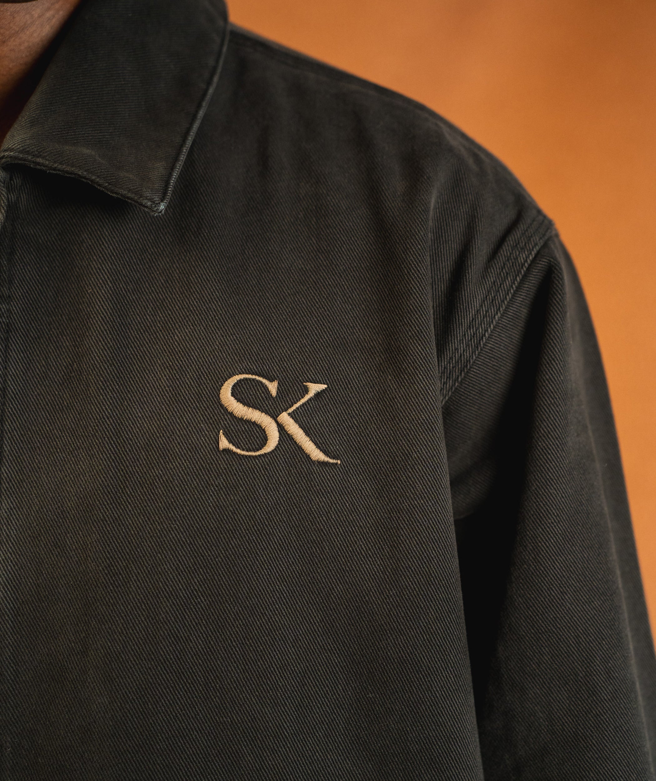 FOM x Kolisi Twill Zip Through Jacket - Onyx