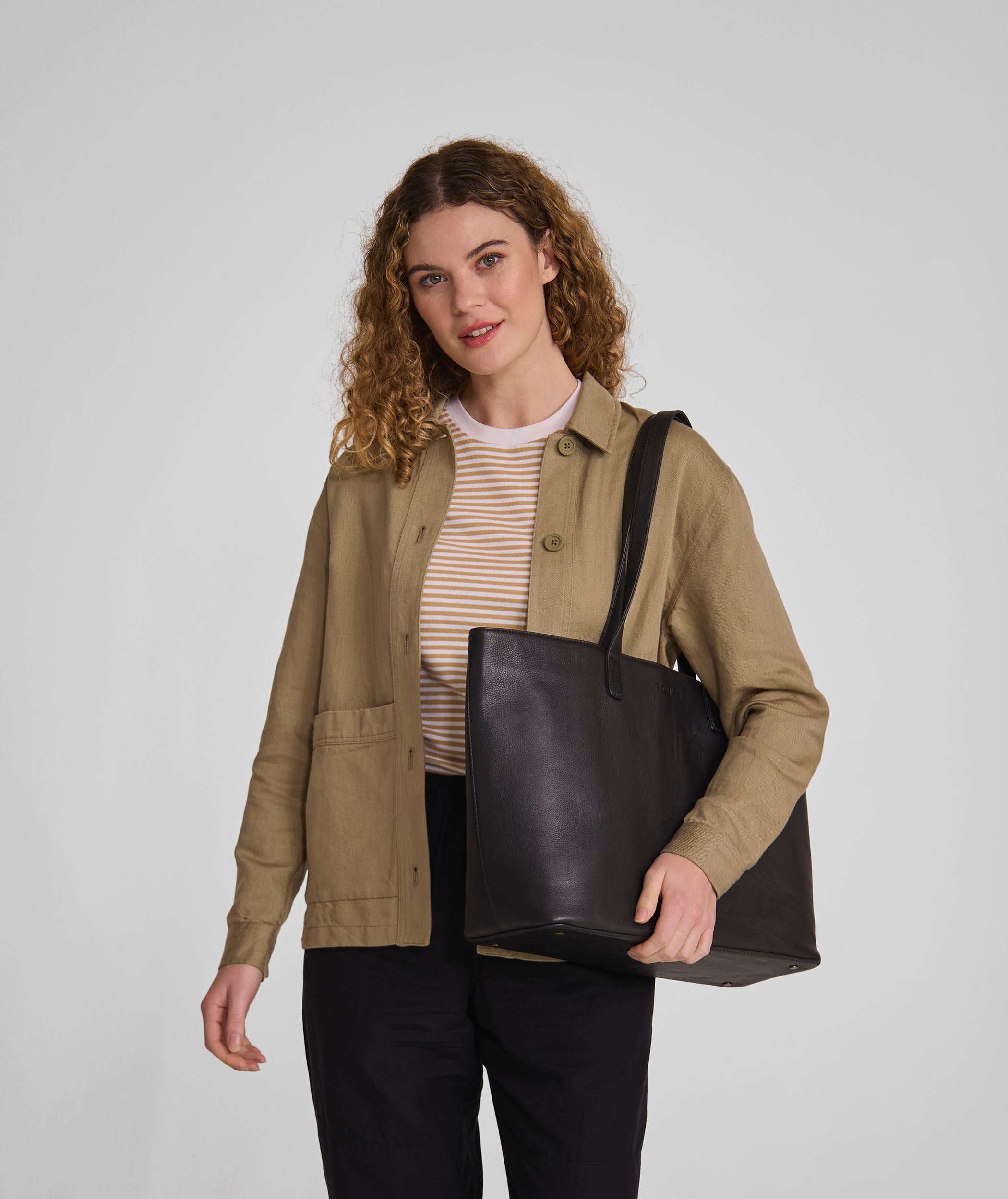 Tina - Pebble Black