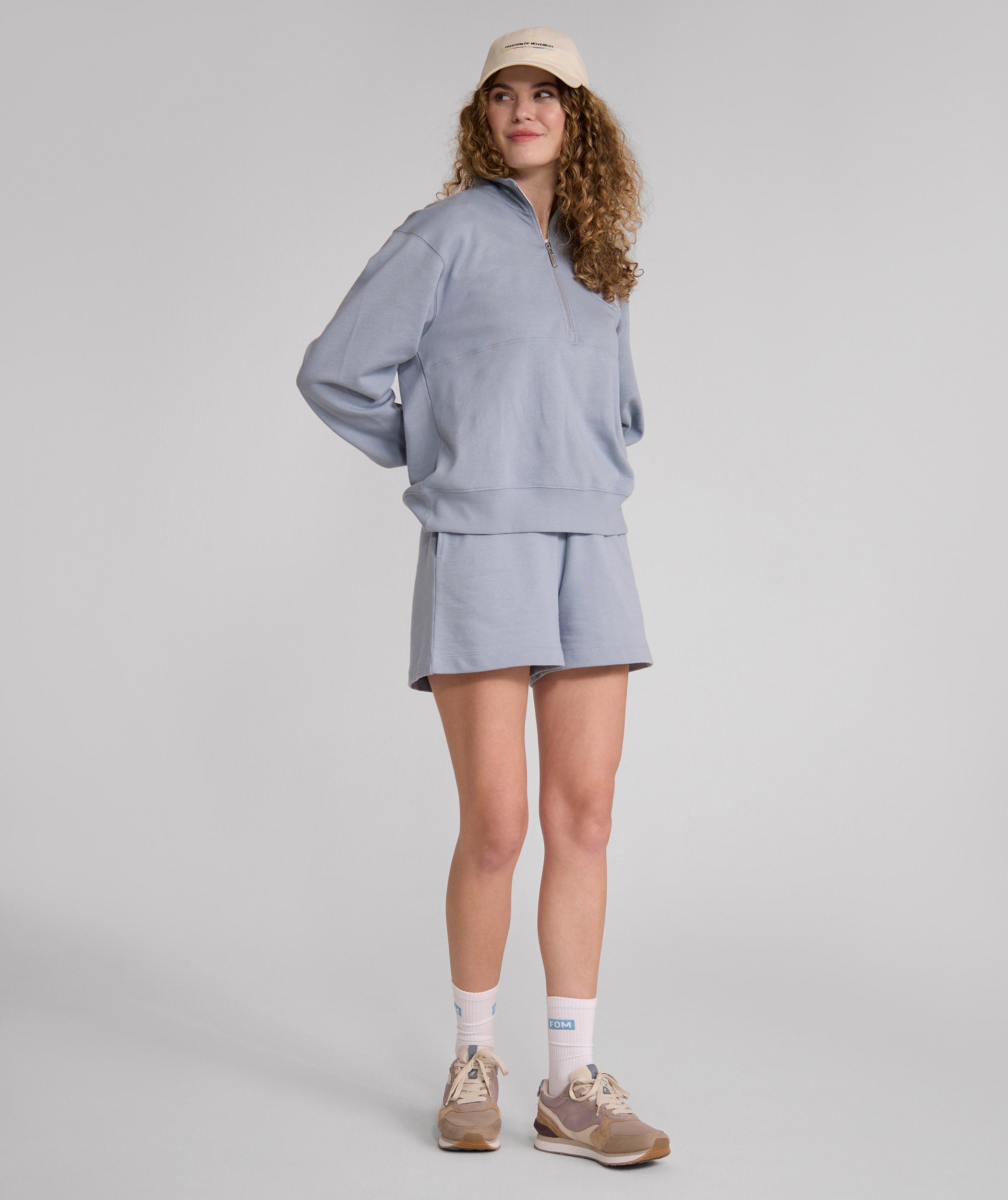 Ladies Fleece Short - Pearl Blue